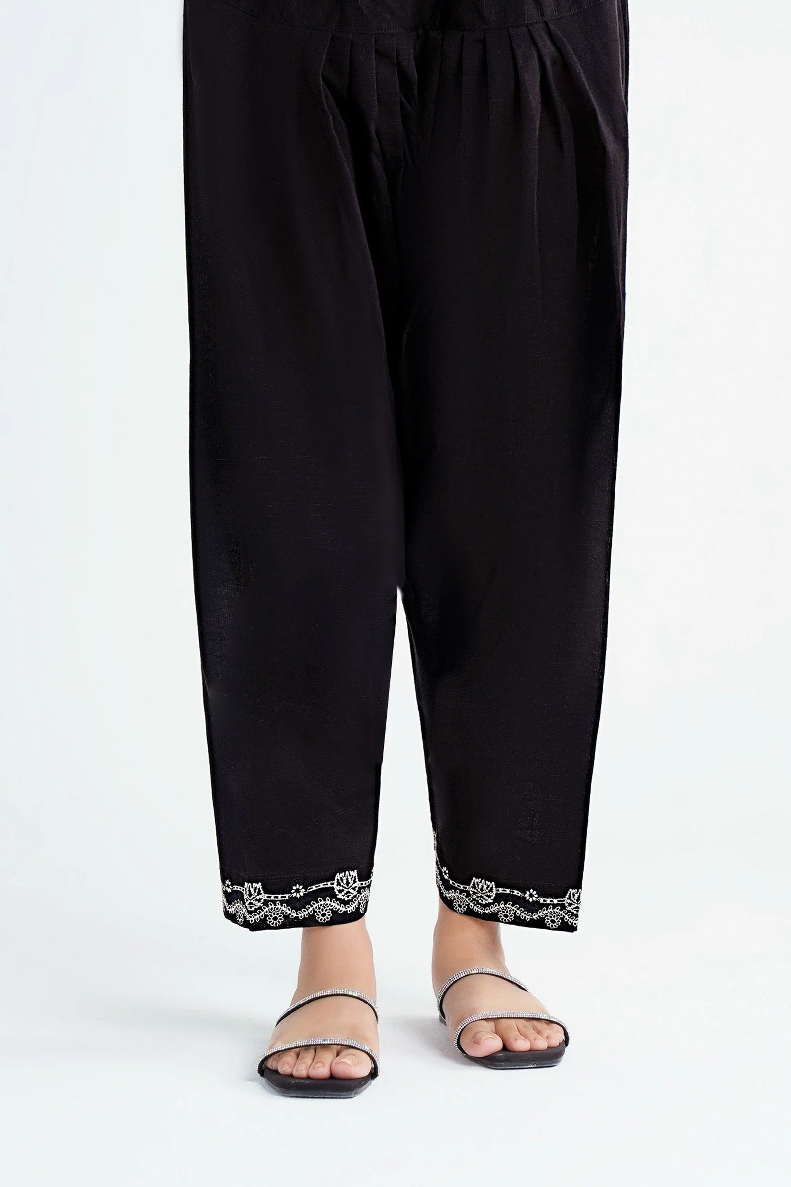 Embroidered Cambric Shalwar