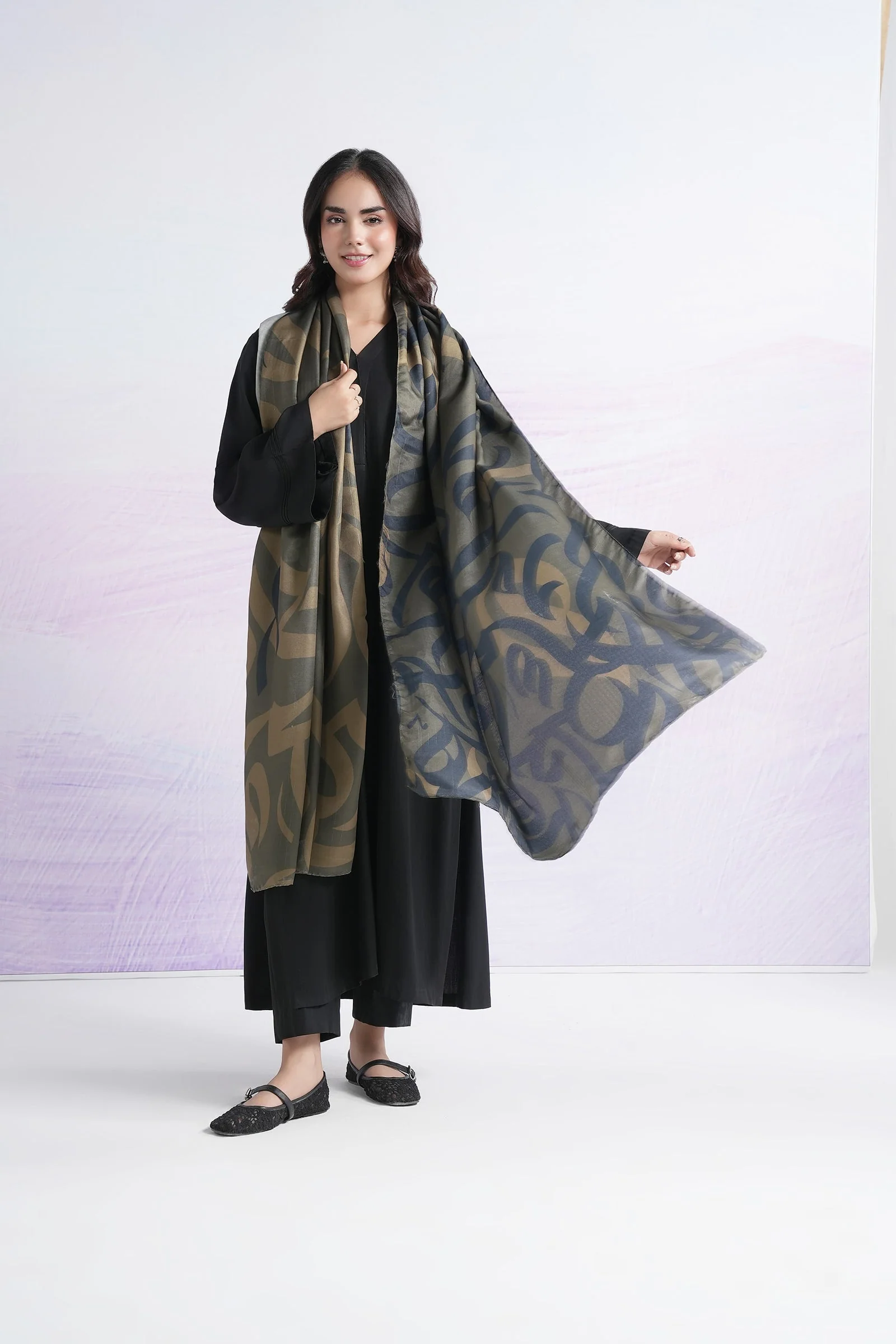 Printed Viscose Shawl - Image 2