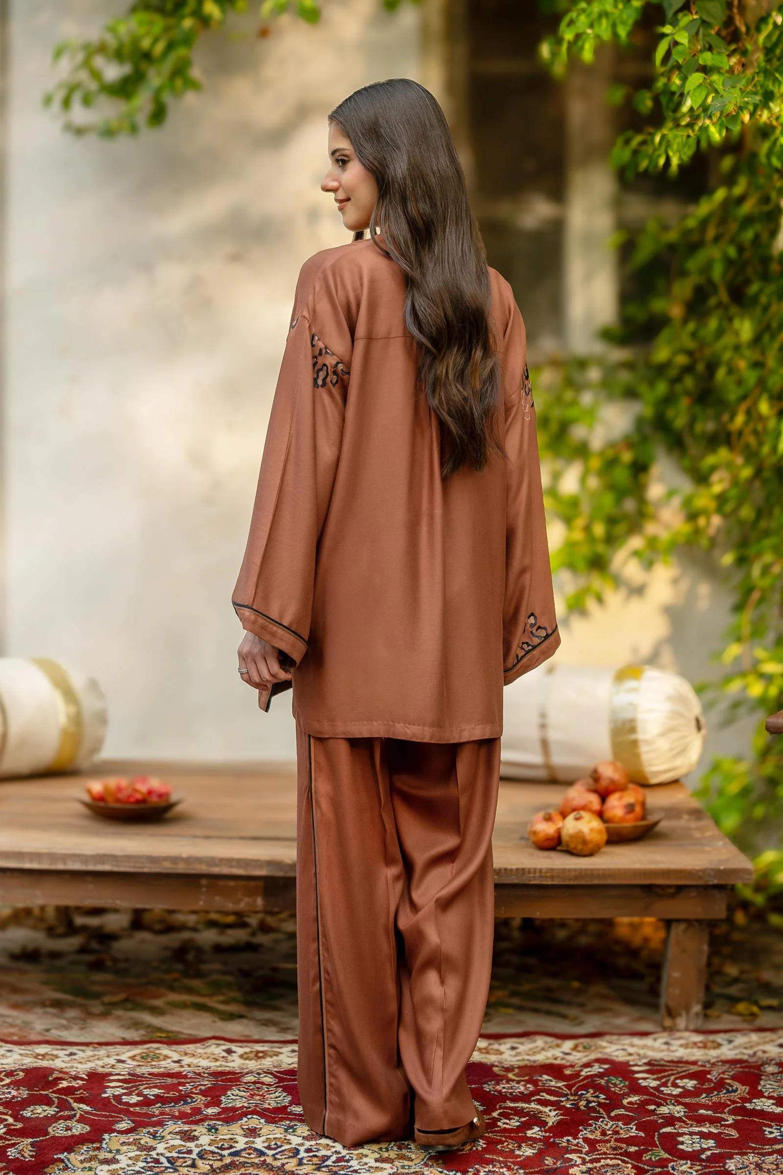 2 Pc Embroidered Twill Suit - Image 6