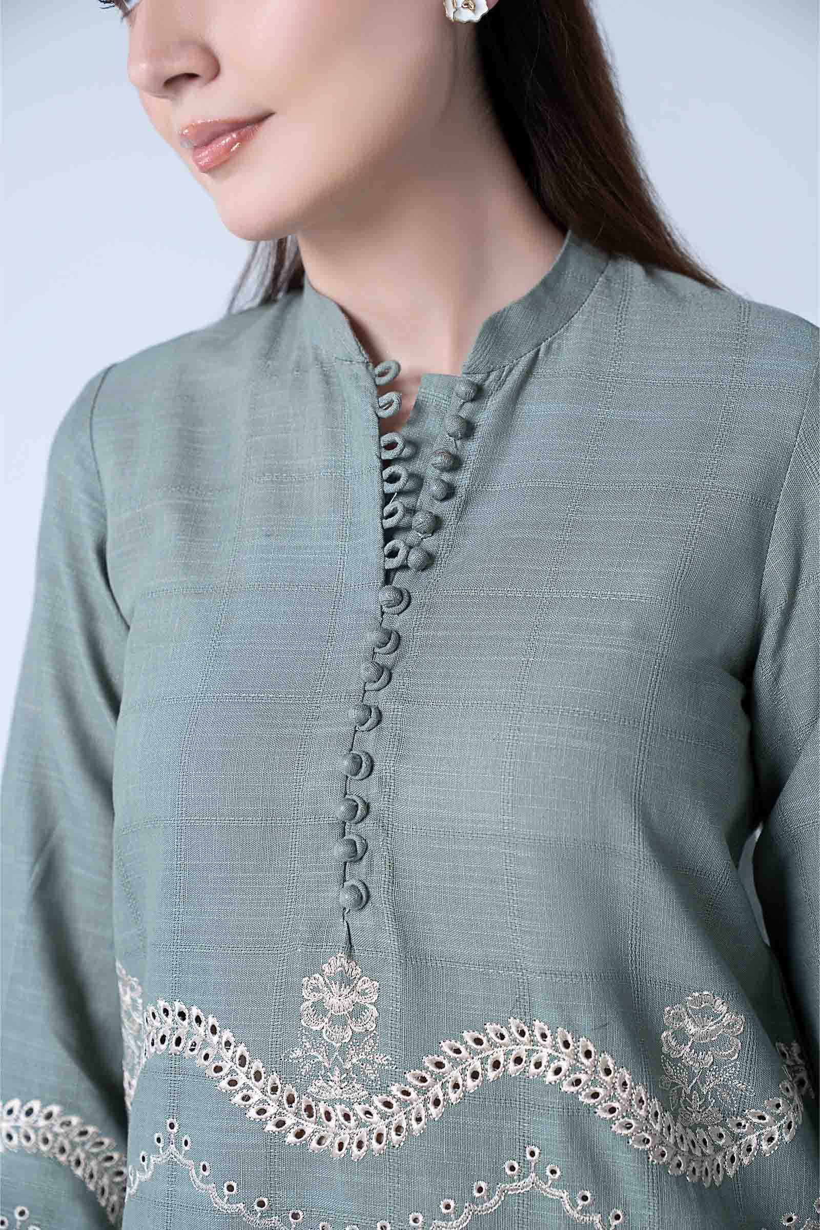 Embroidered Textured Shirt - Image 4