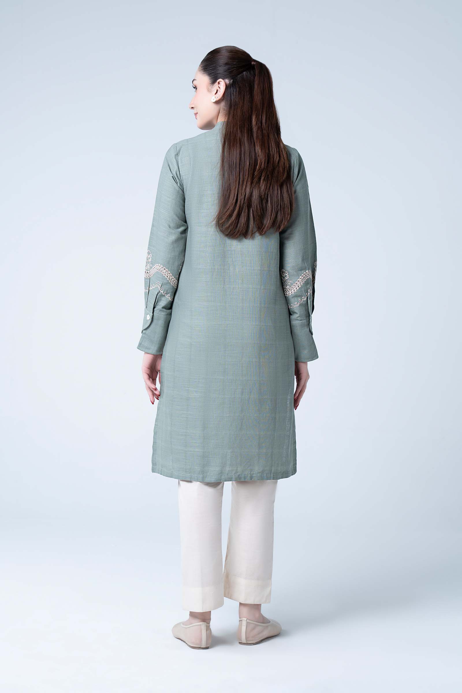 Embroidered Textured Shirt - Image 7