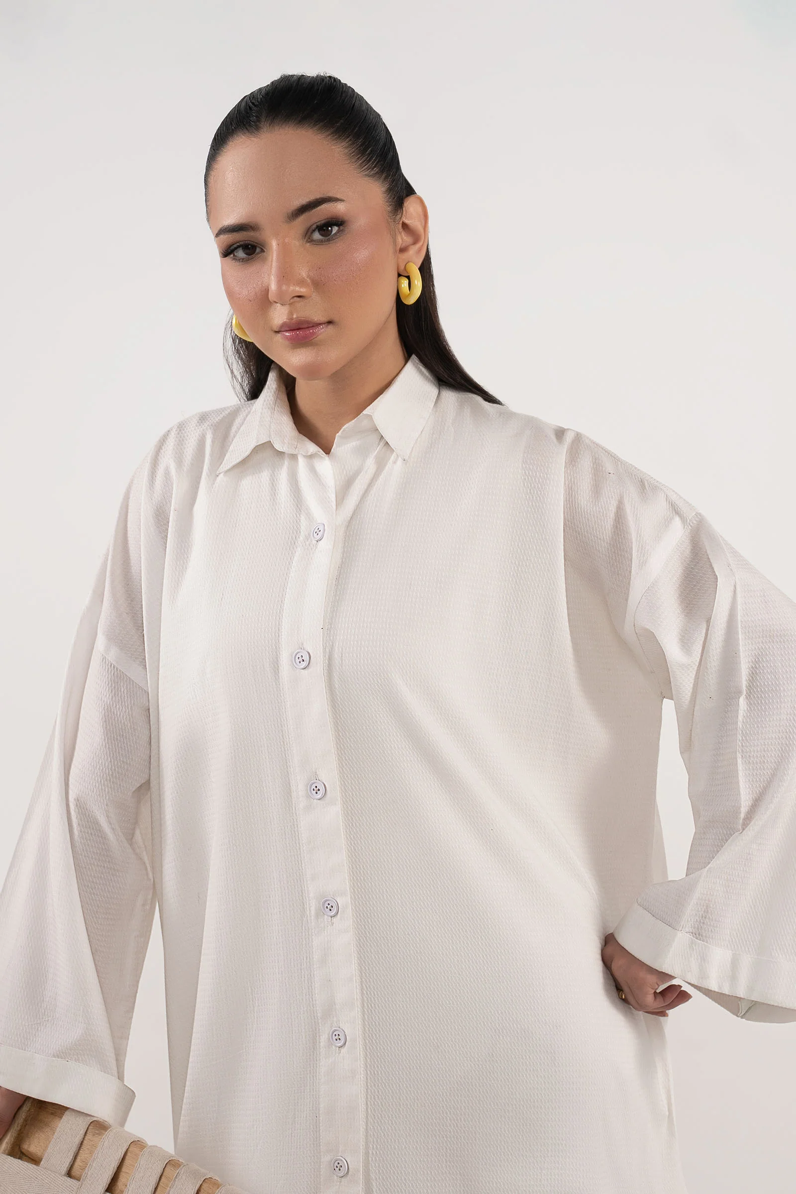Embroidered Dobby Shirt - Image 4