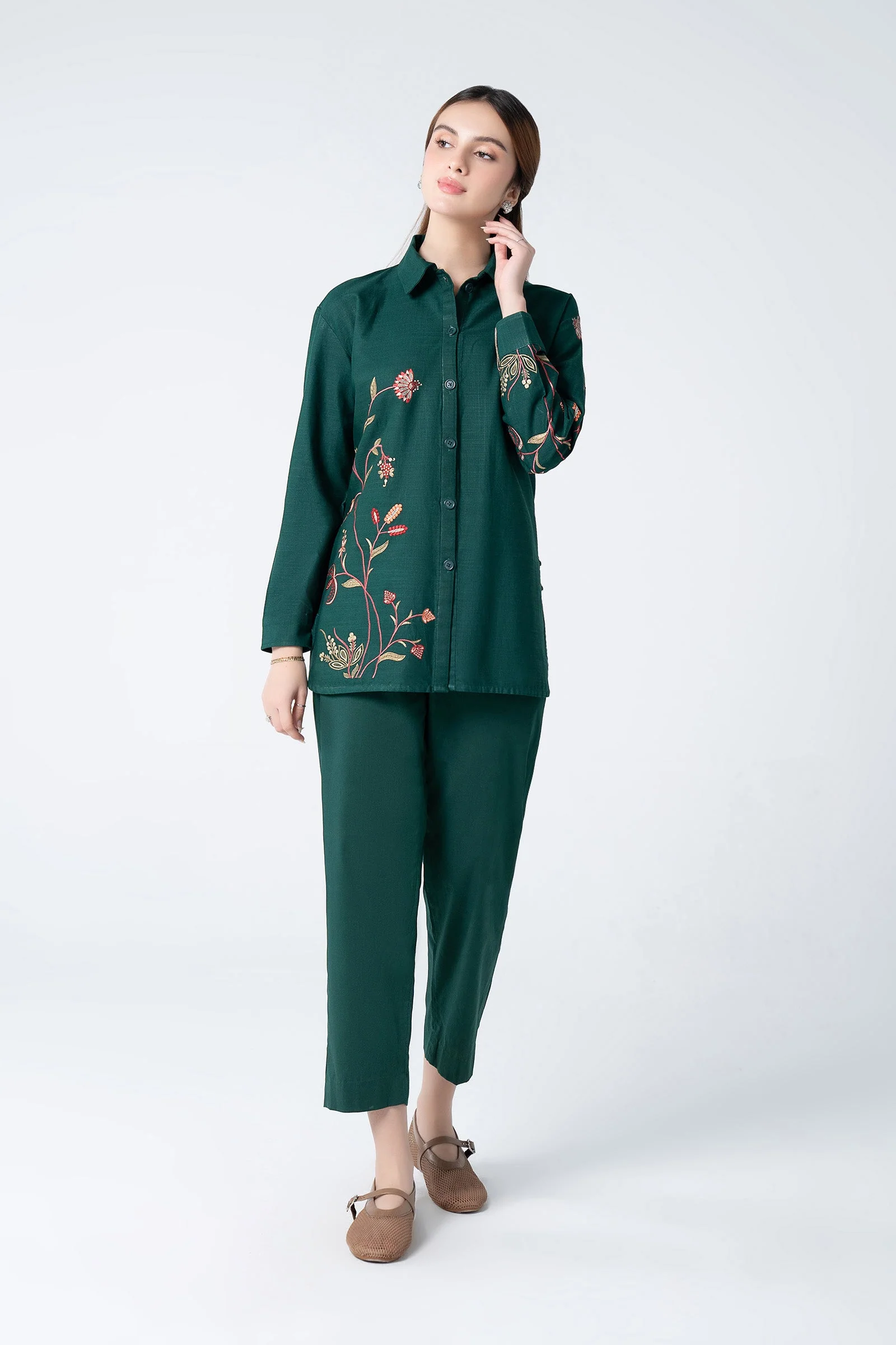 Embroidered Crosshatch Shirt - Image 2