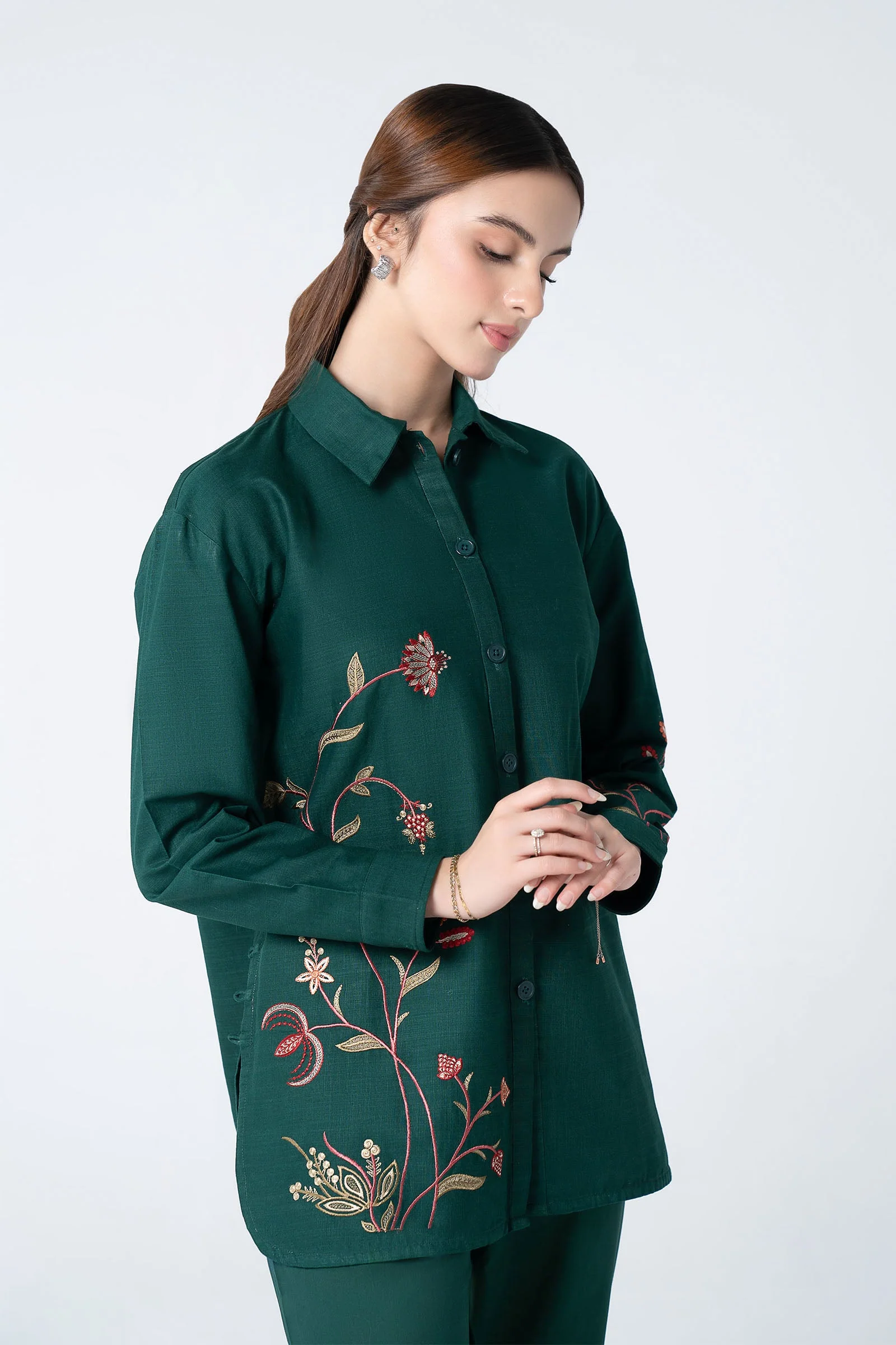 Embroidered Crosshatch Shirt - Image 3