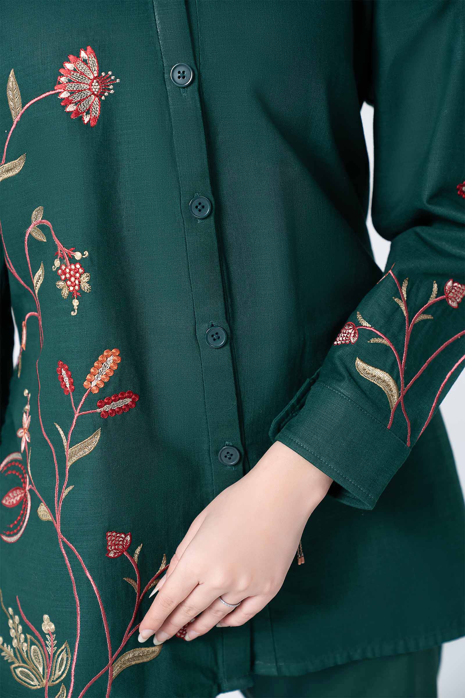 Embroidered Crosshatch Shirt - Image 4