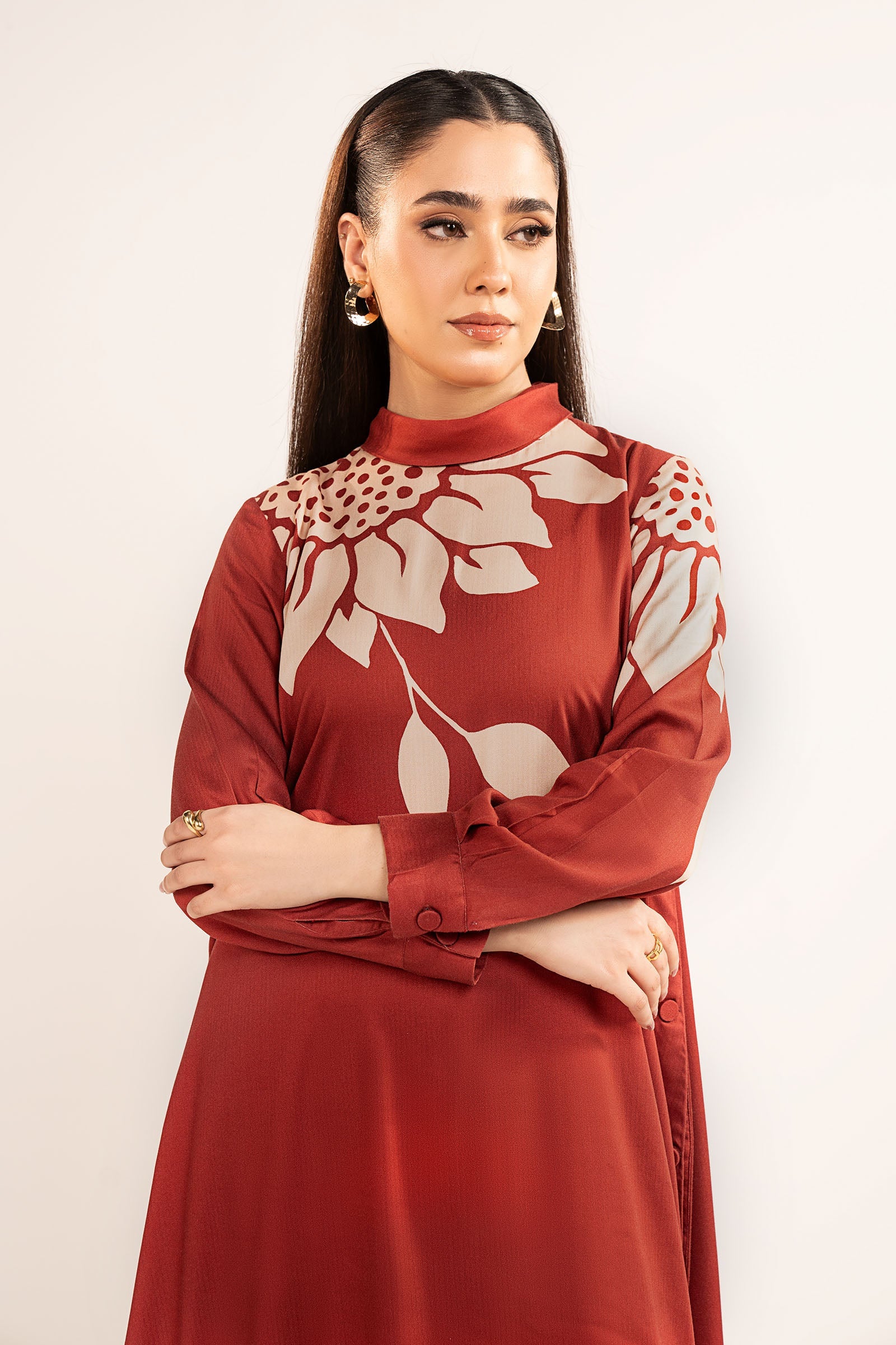 Printed Herringbone Tunic - Image 2