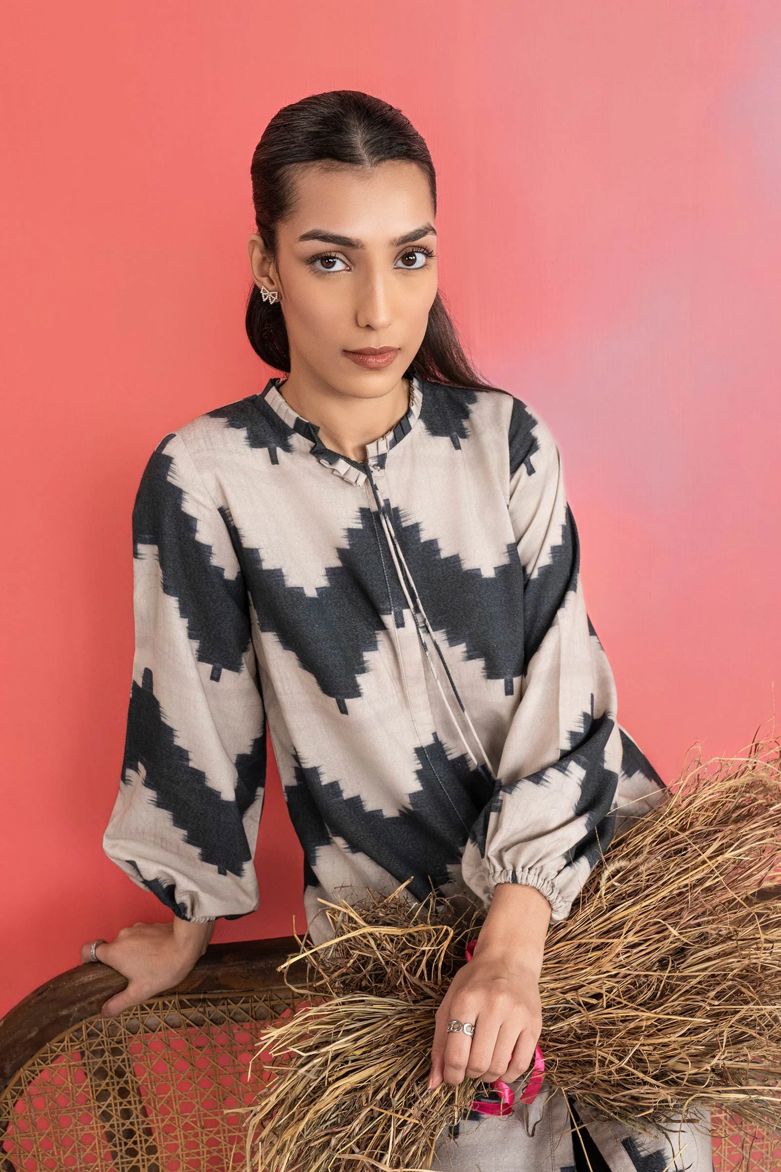 Printed Karandi Shirt - Image 3
