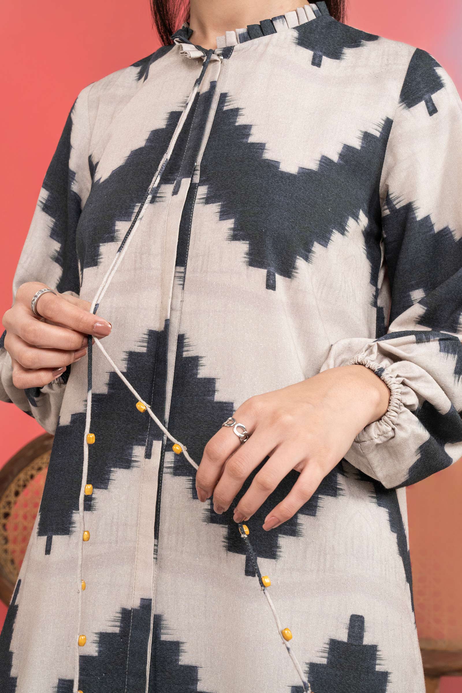 Printed Karandi Shirt - Image 4