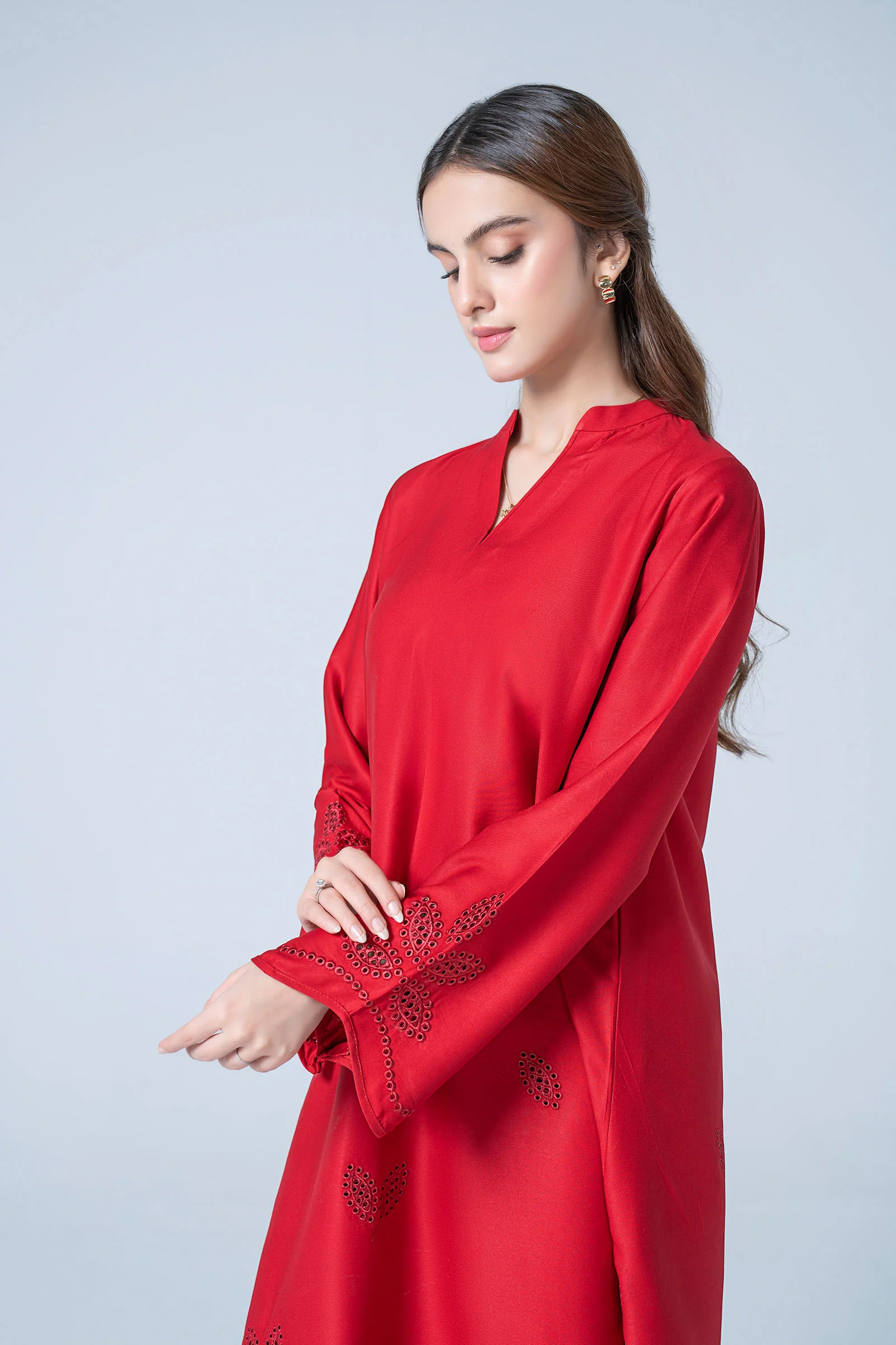 2 Pc Embroidered Twill Suit - Image 2