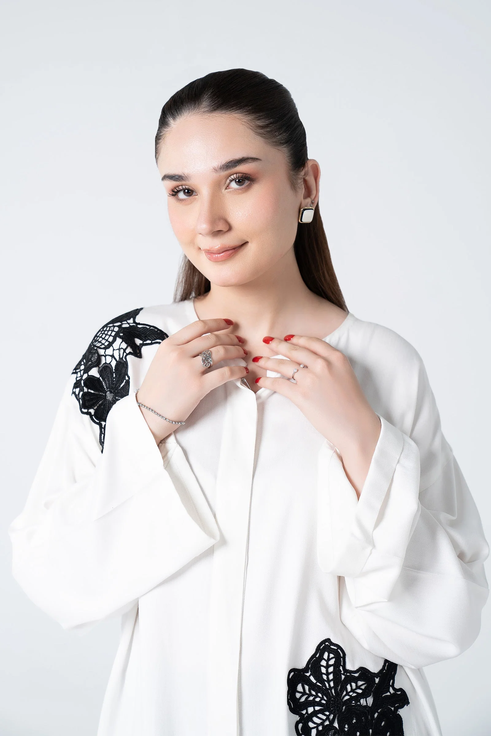 2 Pc Embroidered Herringbone Suit - Image 3