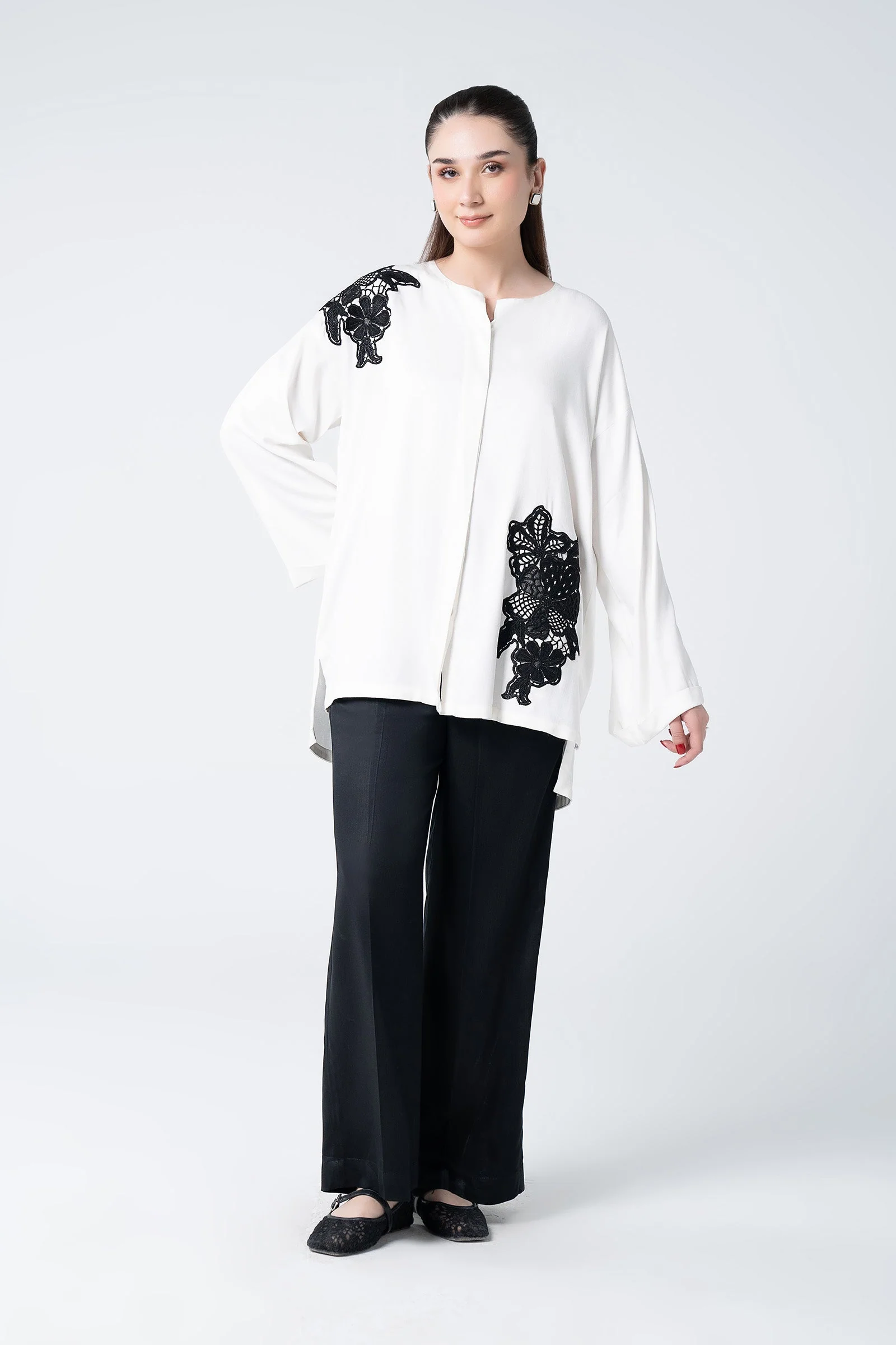 2 Pc Embroidered Herringbone Suit - Image 6