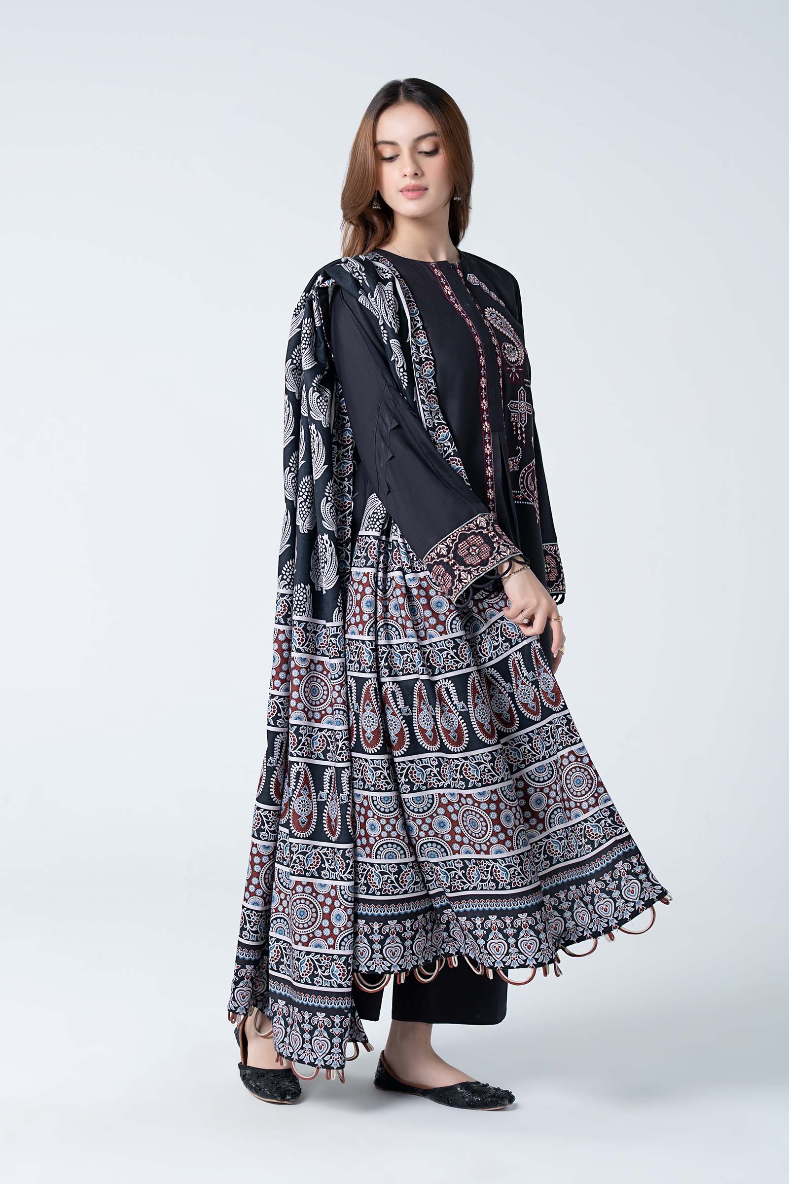 3 Pc Embroidered Twill Suit - Image 2
