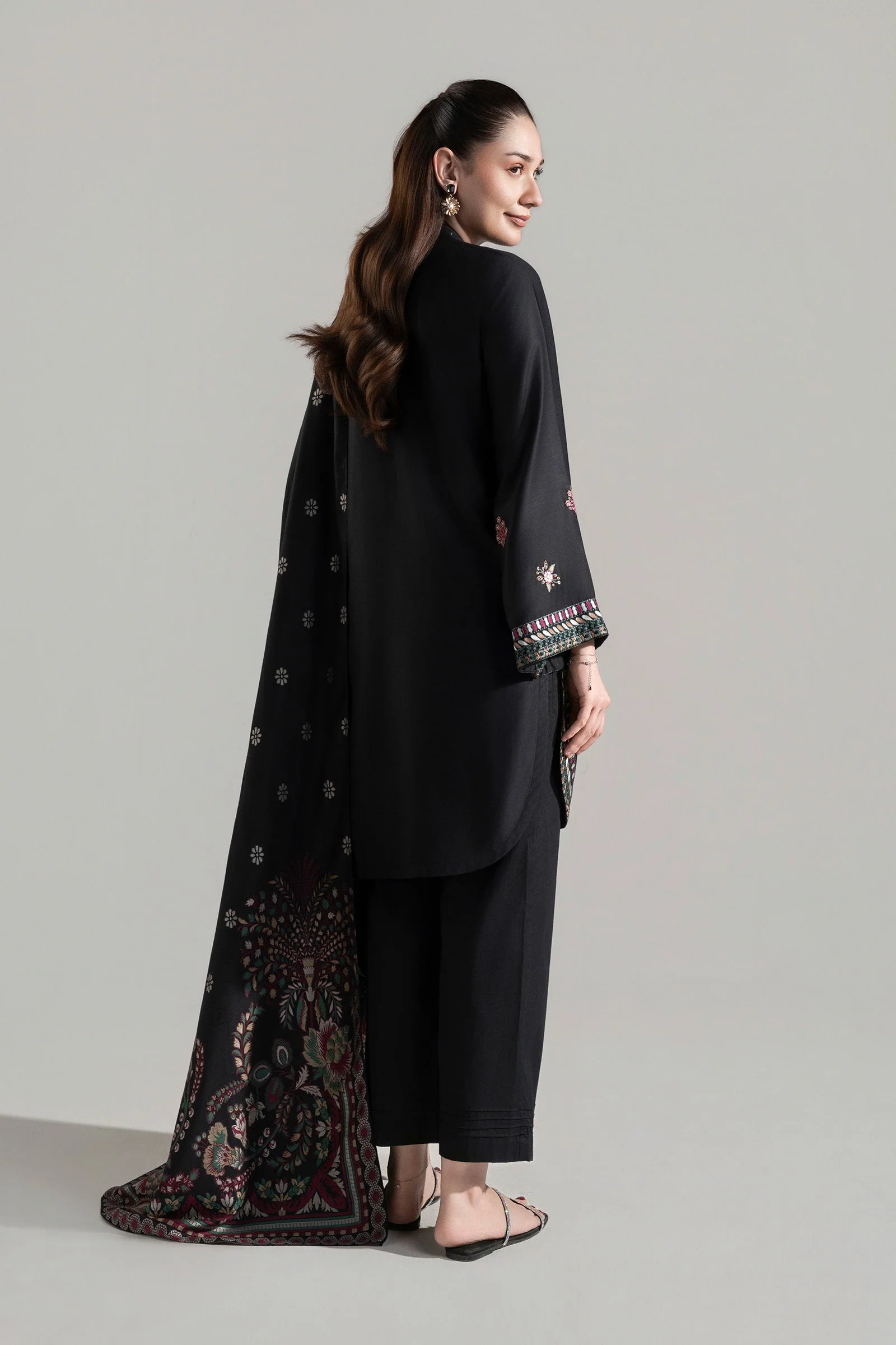 2 Pc Embroidered Herringbone Suit - Image 6