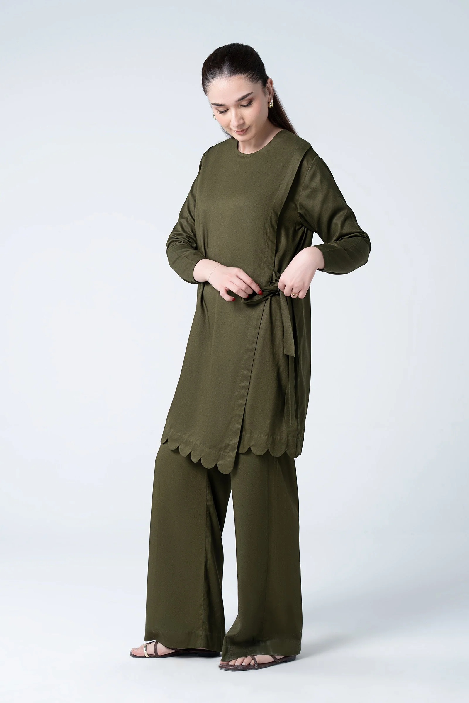 2 Pc Dyed Twill Suit - Image 4