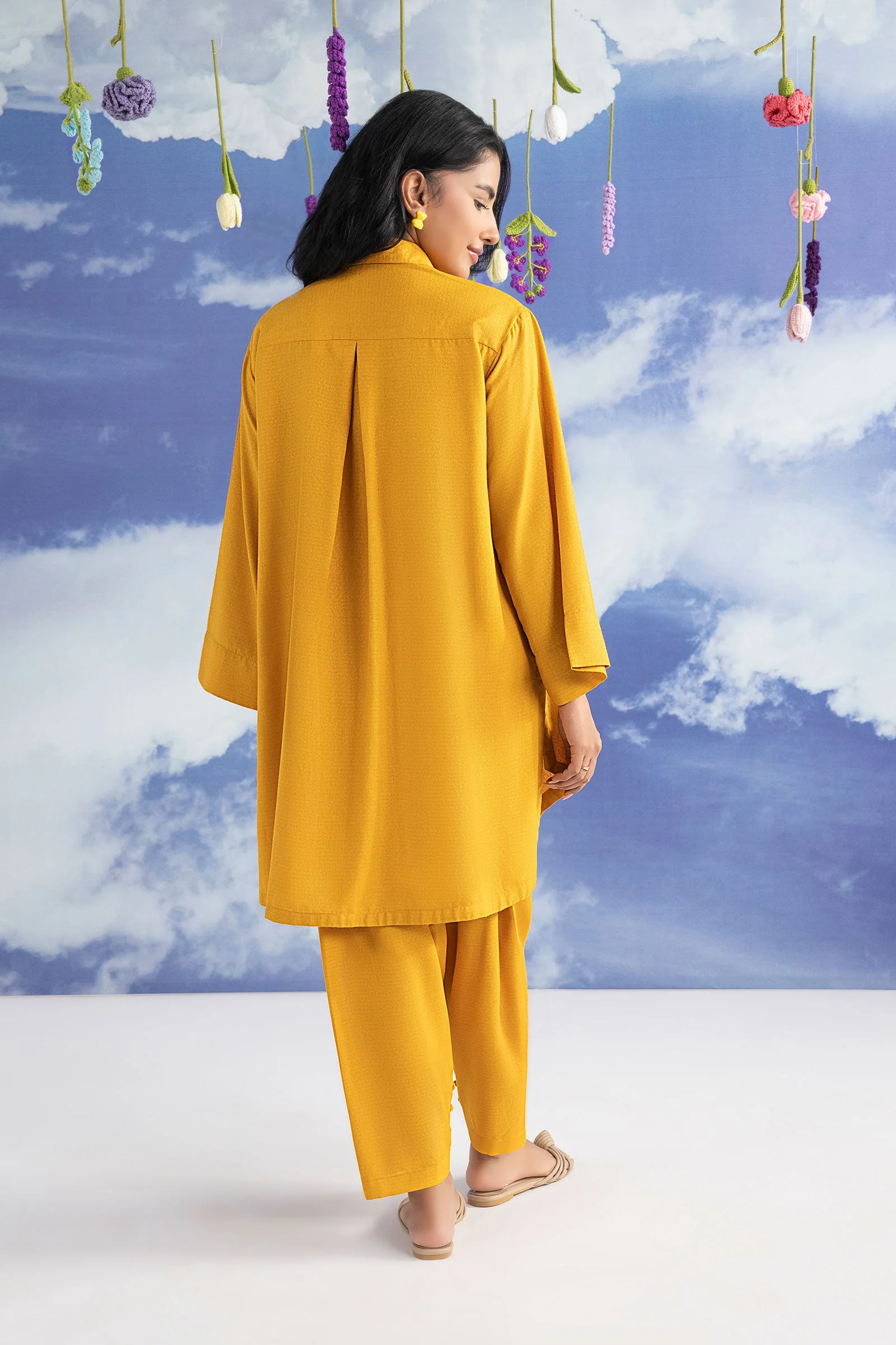 2 Pc Dyed Rib Karandi Suit - Image 6