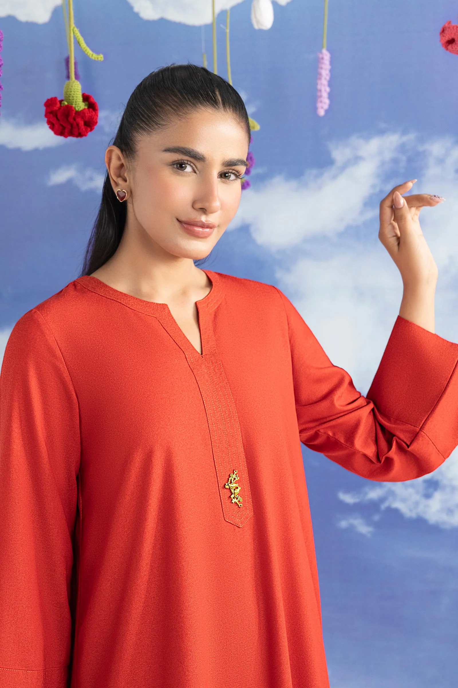 2 Pc Dyed Karandi Suit