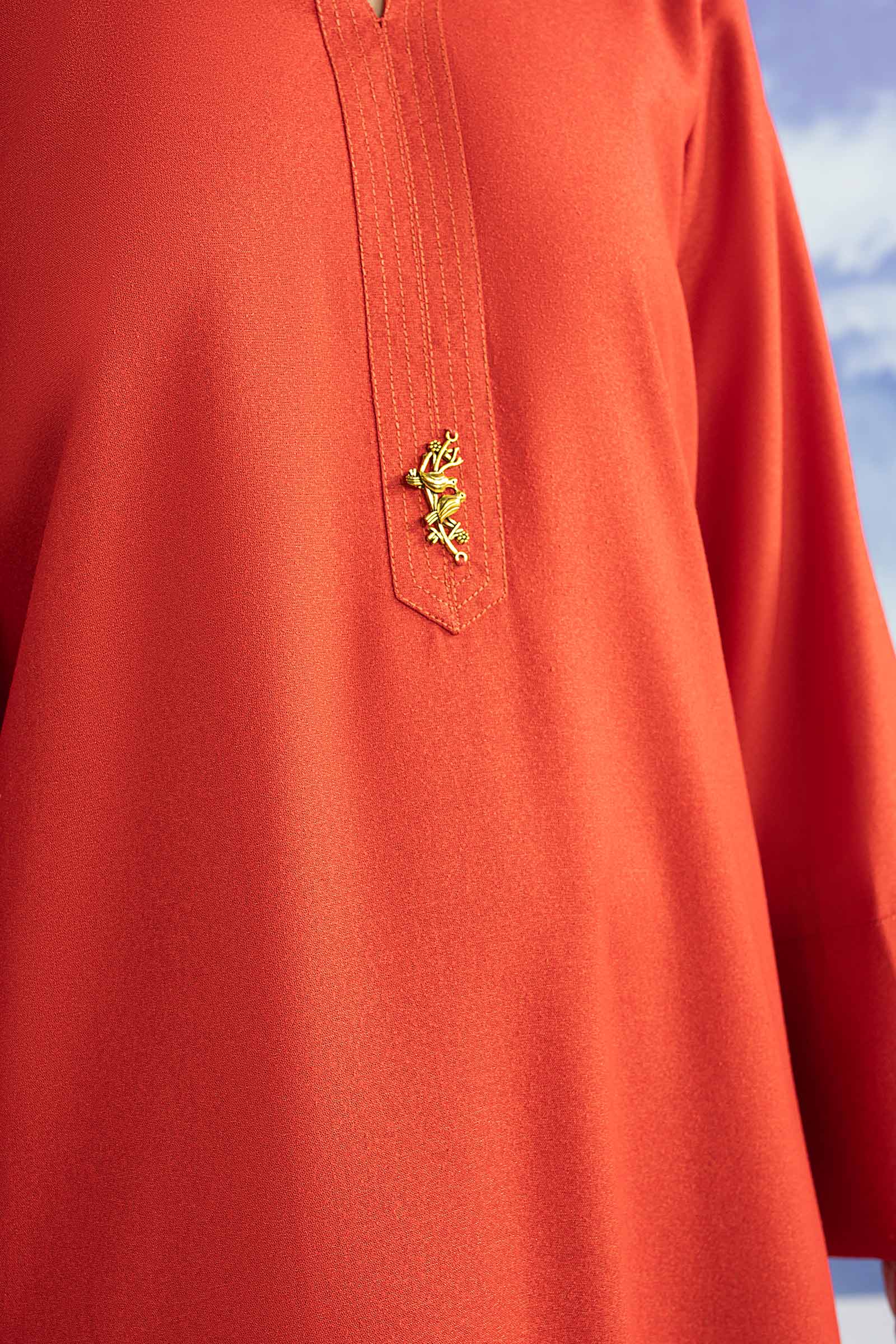 2 Pc Dyed Karandi Suit - Image 5
