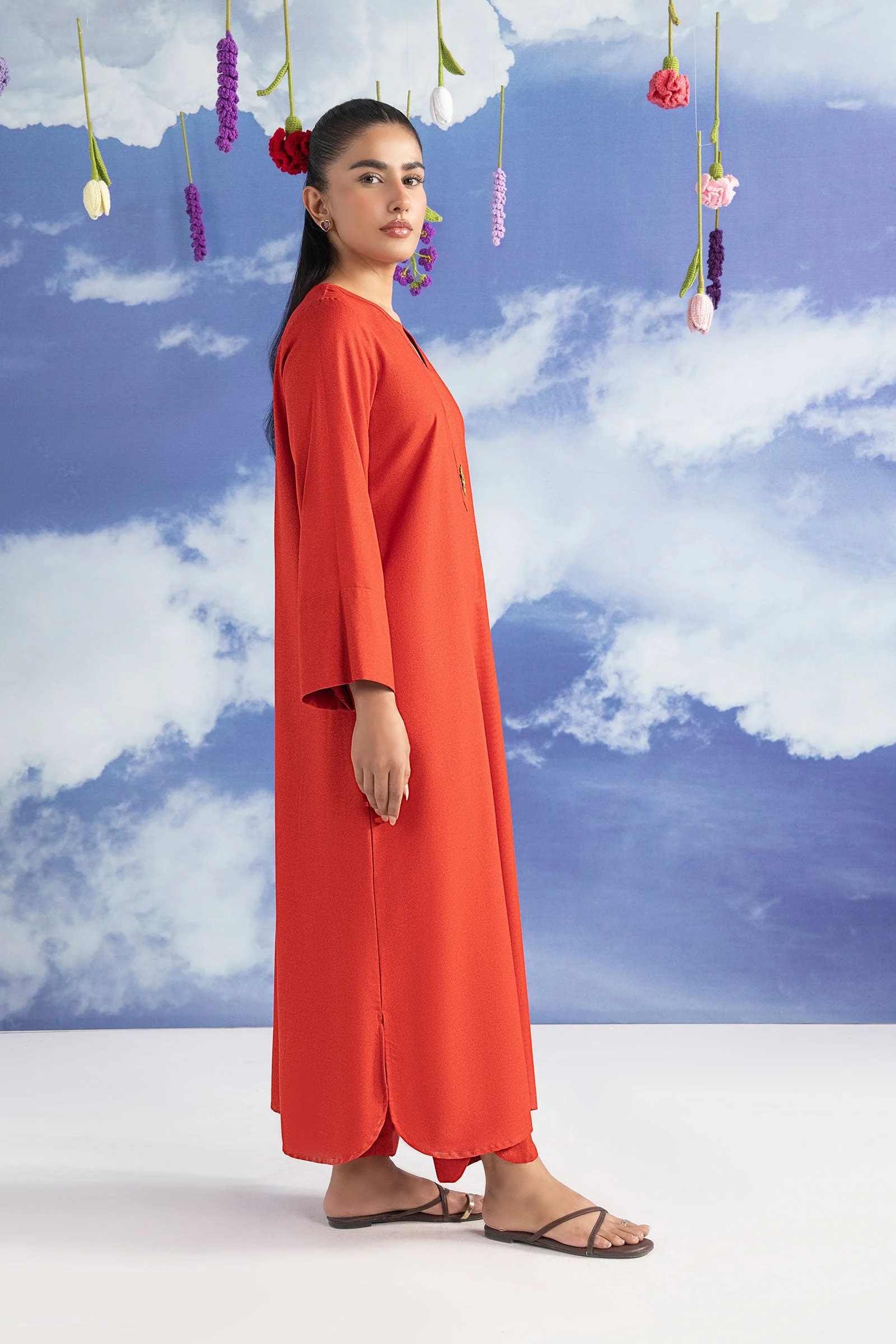 2 Pc Dyed Karandi Suit - Image 6