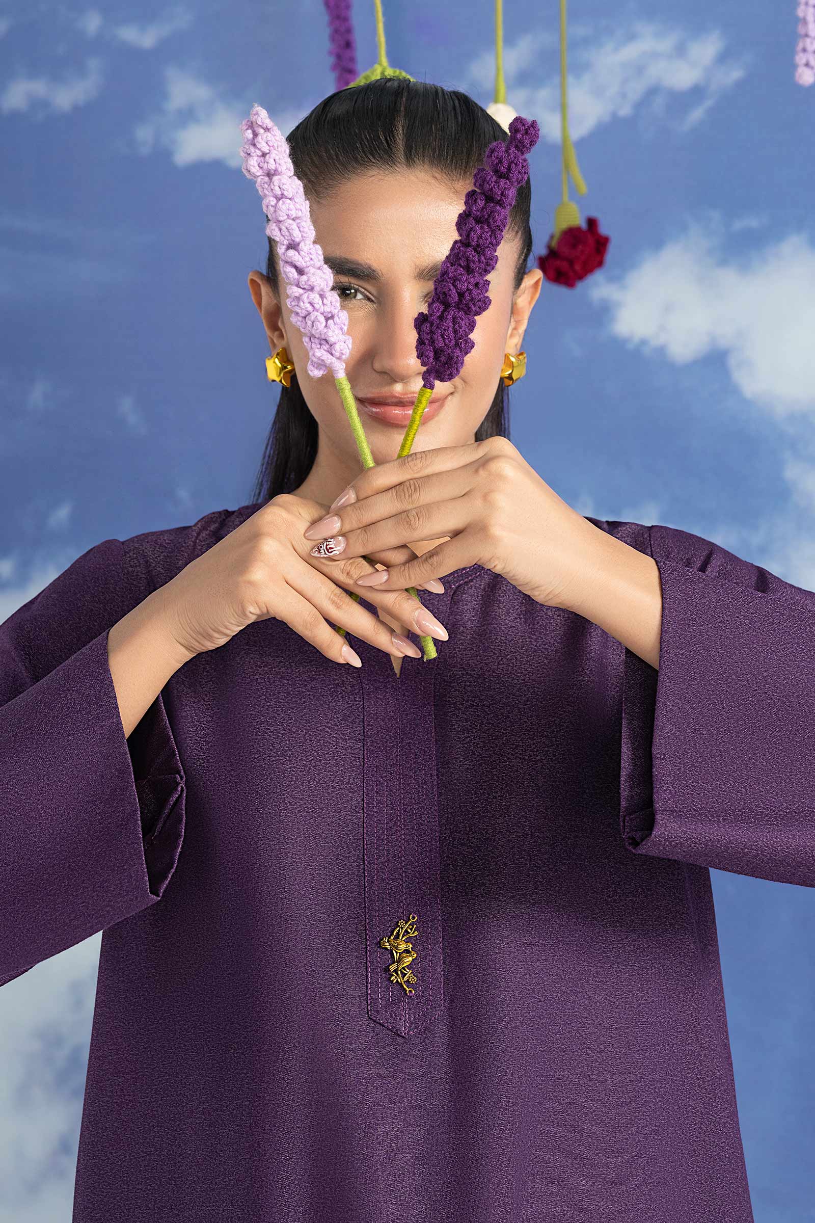 2 Pc Dyed Karandi Suit - Image 2