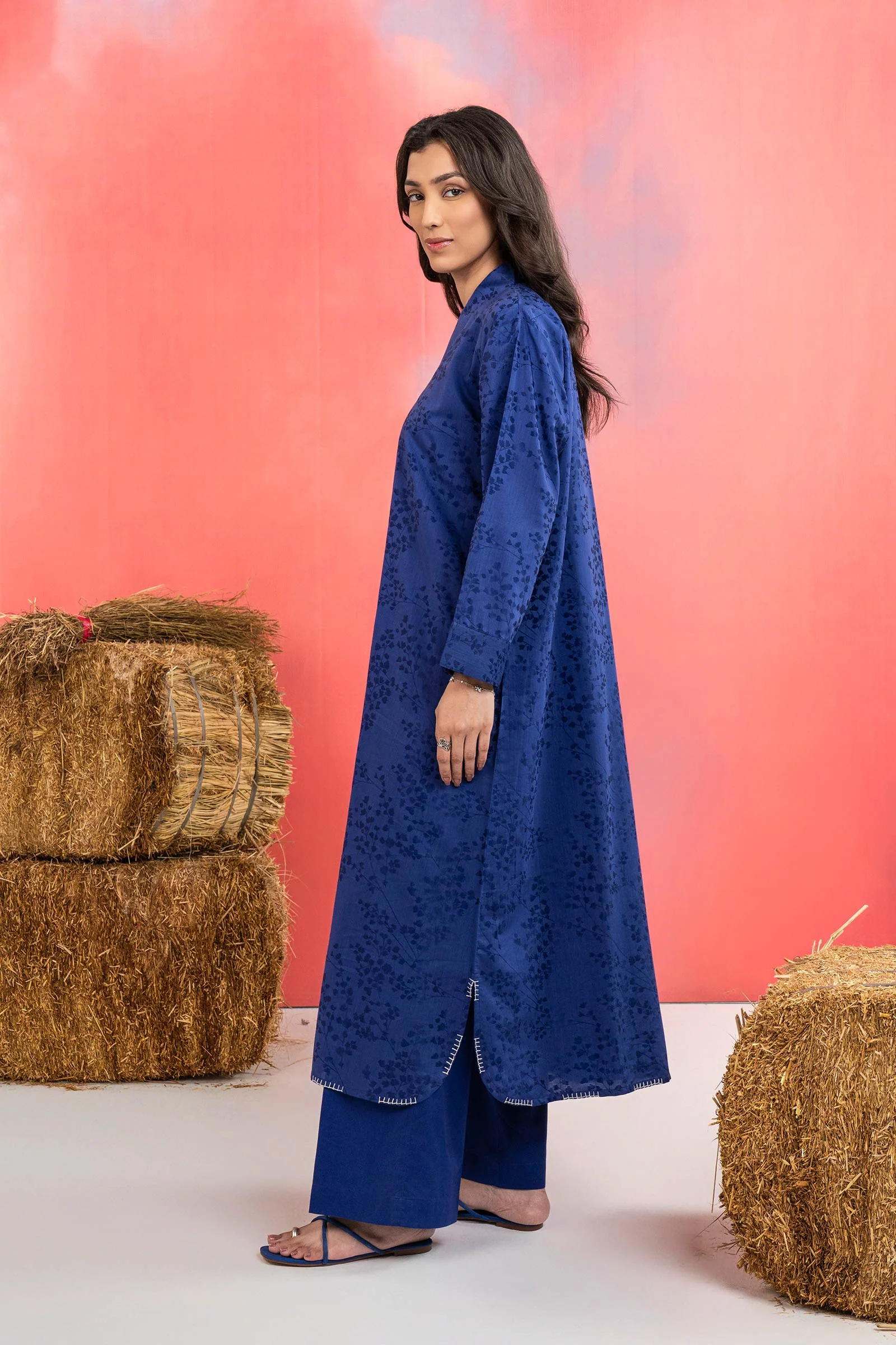 2 Pc Dyed Self-Jacquard Viscose Suit - Image 5