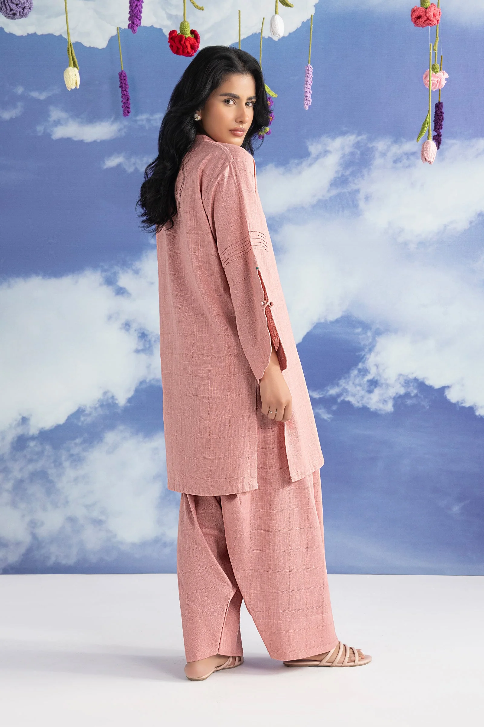 2 Pc Dyed Textured Suit - Image 6