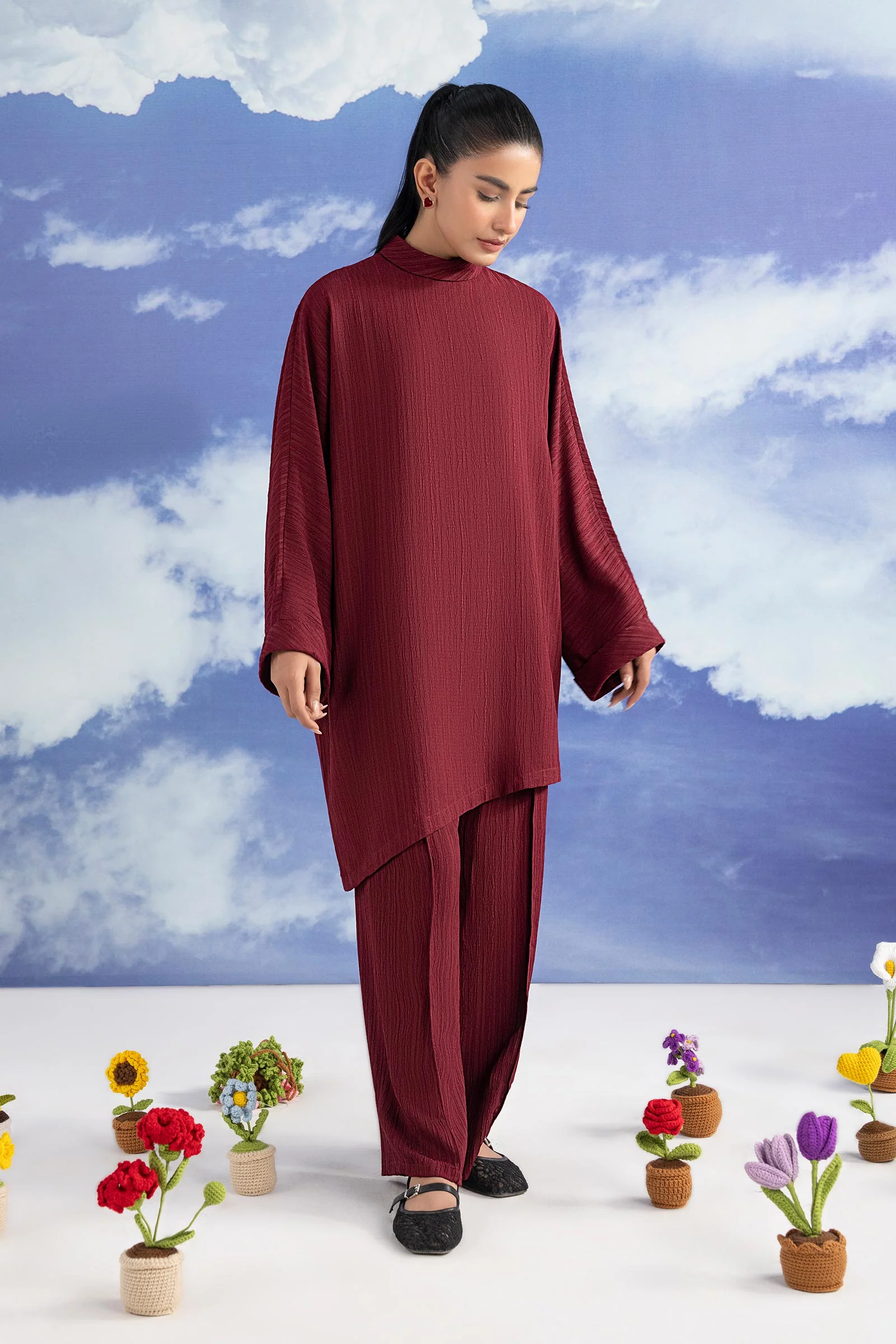 2 Pc Dyed Poly Wrinkle Suit - Image 5