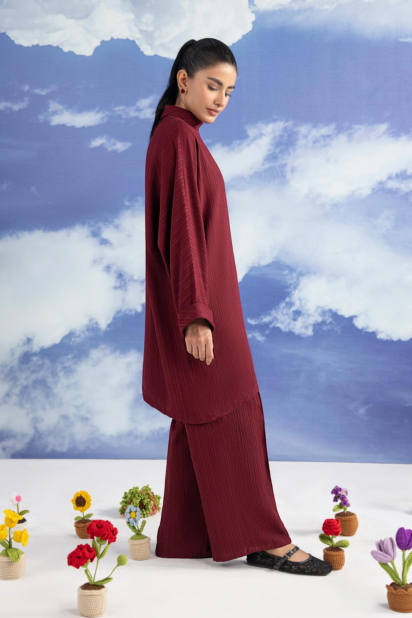 2 Pc Dyed Poly Wrinkle Suit - Image 6