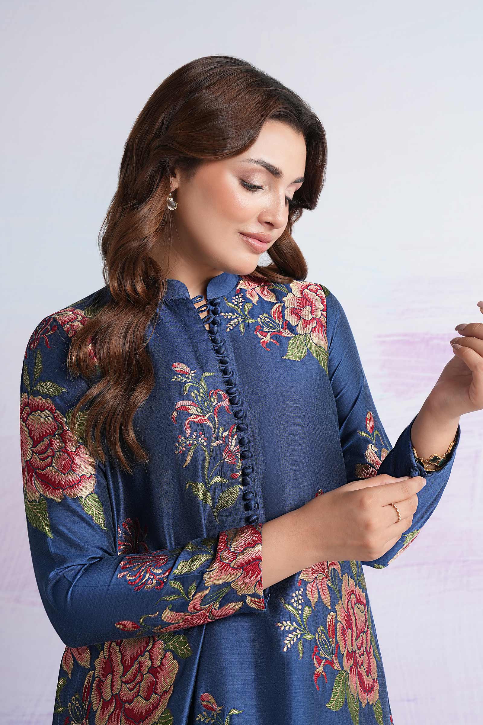 2 Pc Dyed Jacquard Suit - Image 3