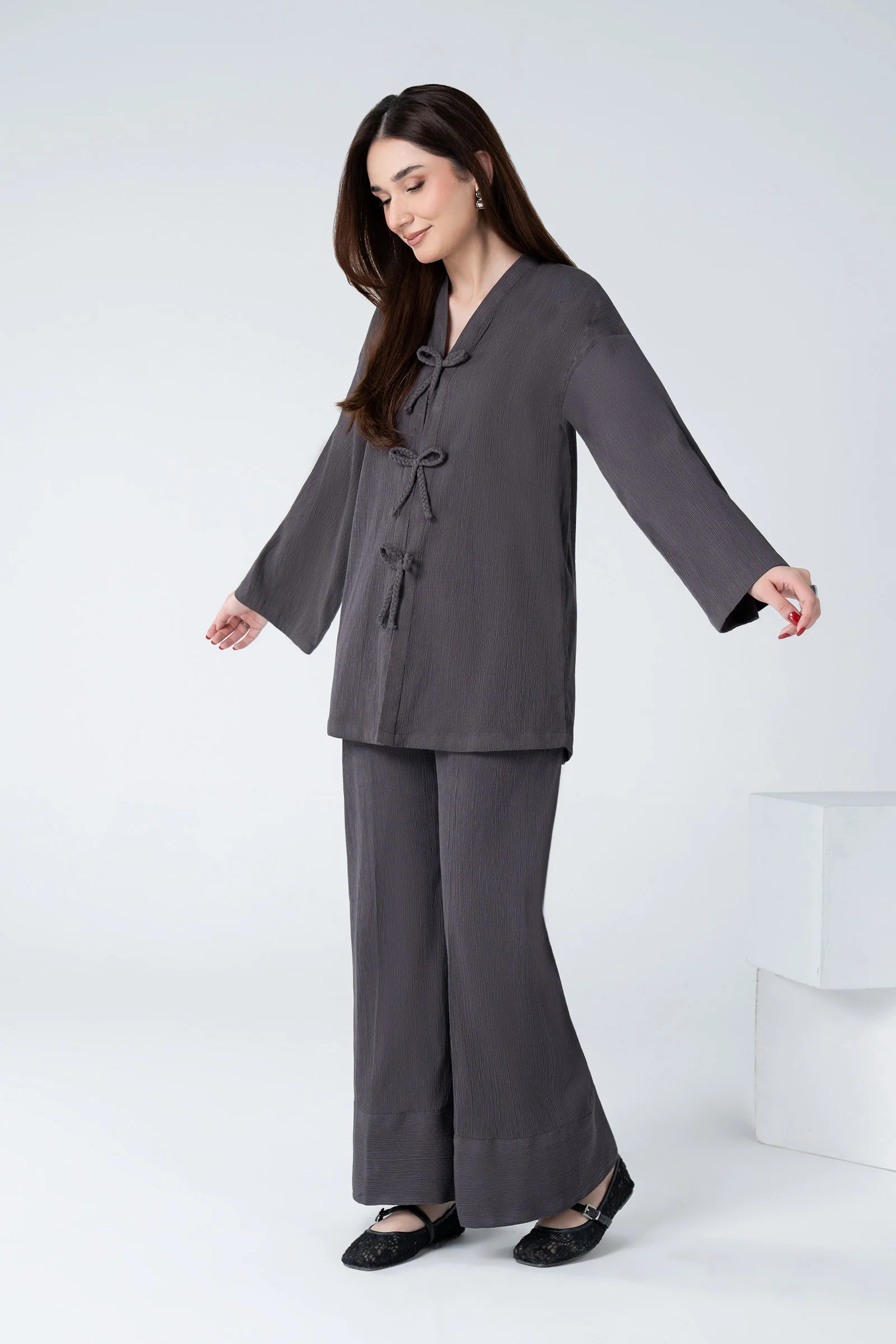 2 Pc Dyed Seer Sucker Suit - Image 4