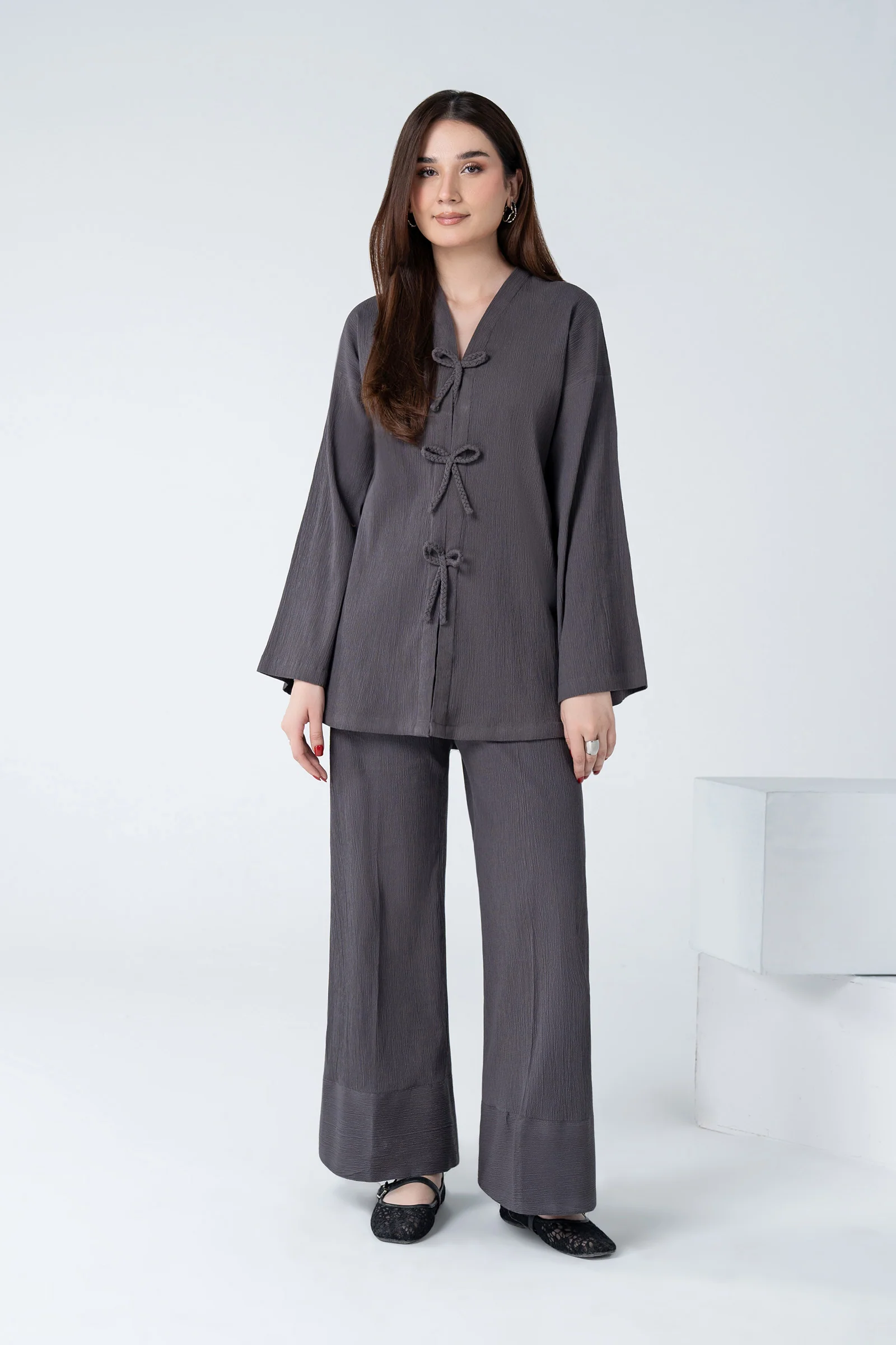 2 Pc Dyed Seer Sucker Suit - Image 5