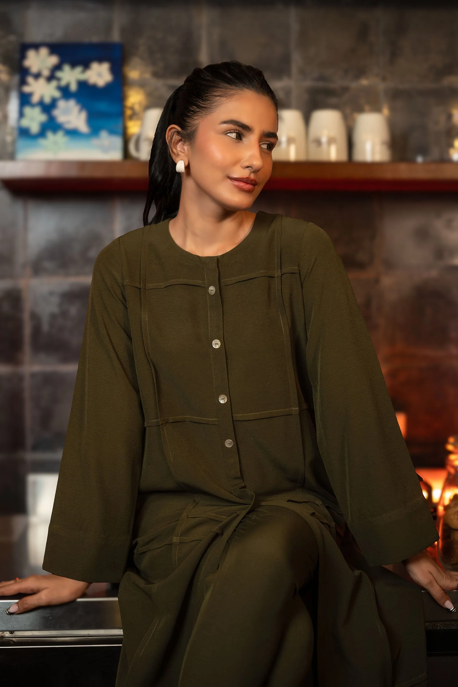 2 Pc Dyed Poly Wrinkle Suit - Image 3
