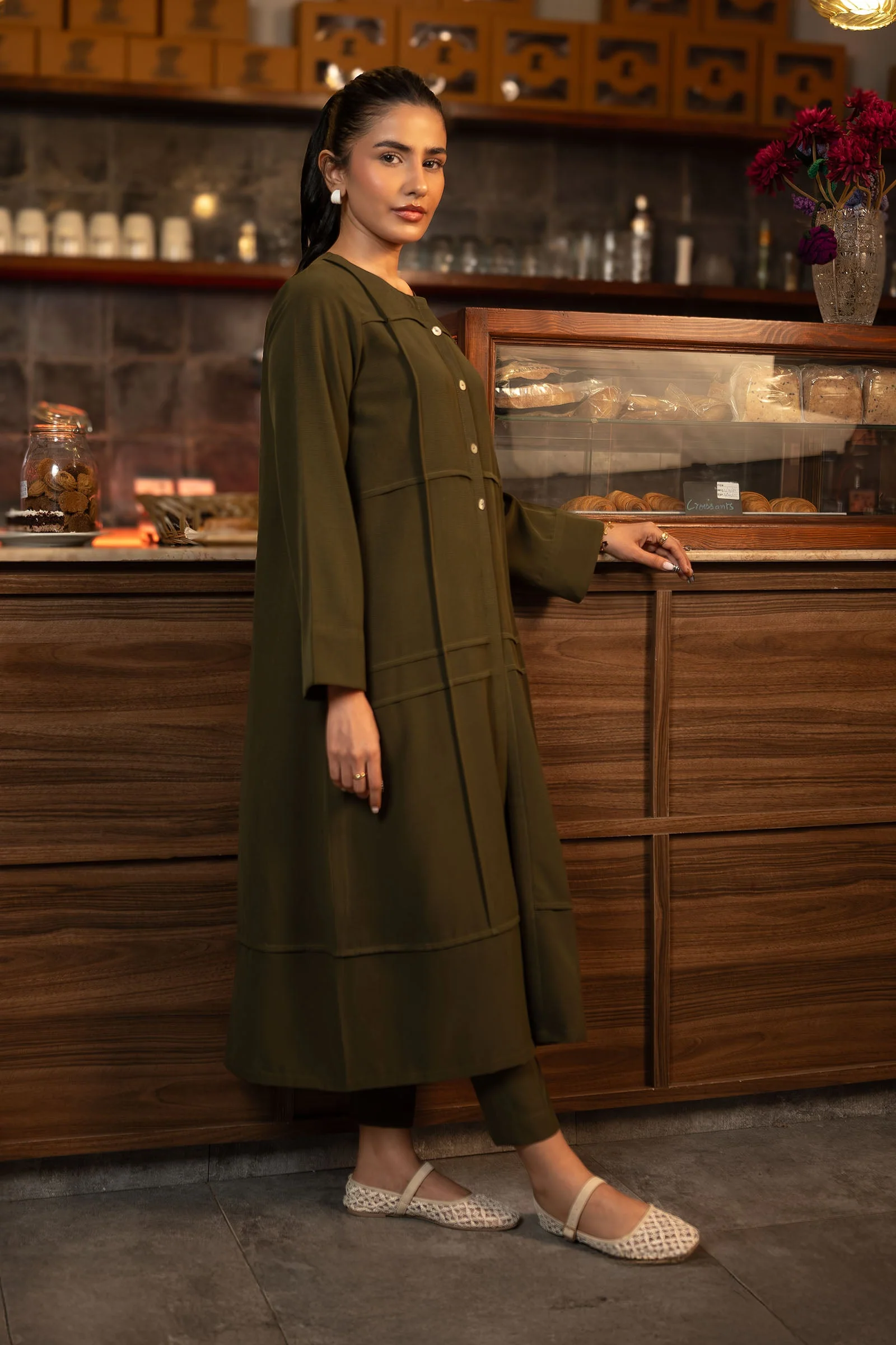 2 Pc Dyed Poly Wrinkle Suit - Image 4