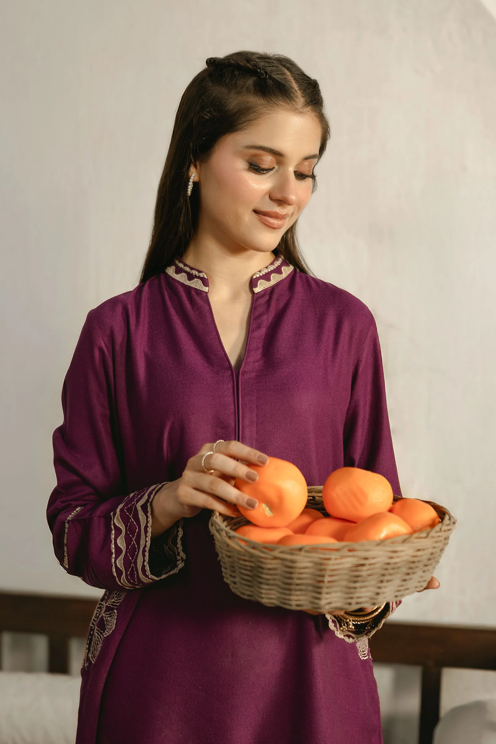 2 Pc Embroidered Alpine Wool Suit - Image 2