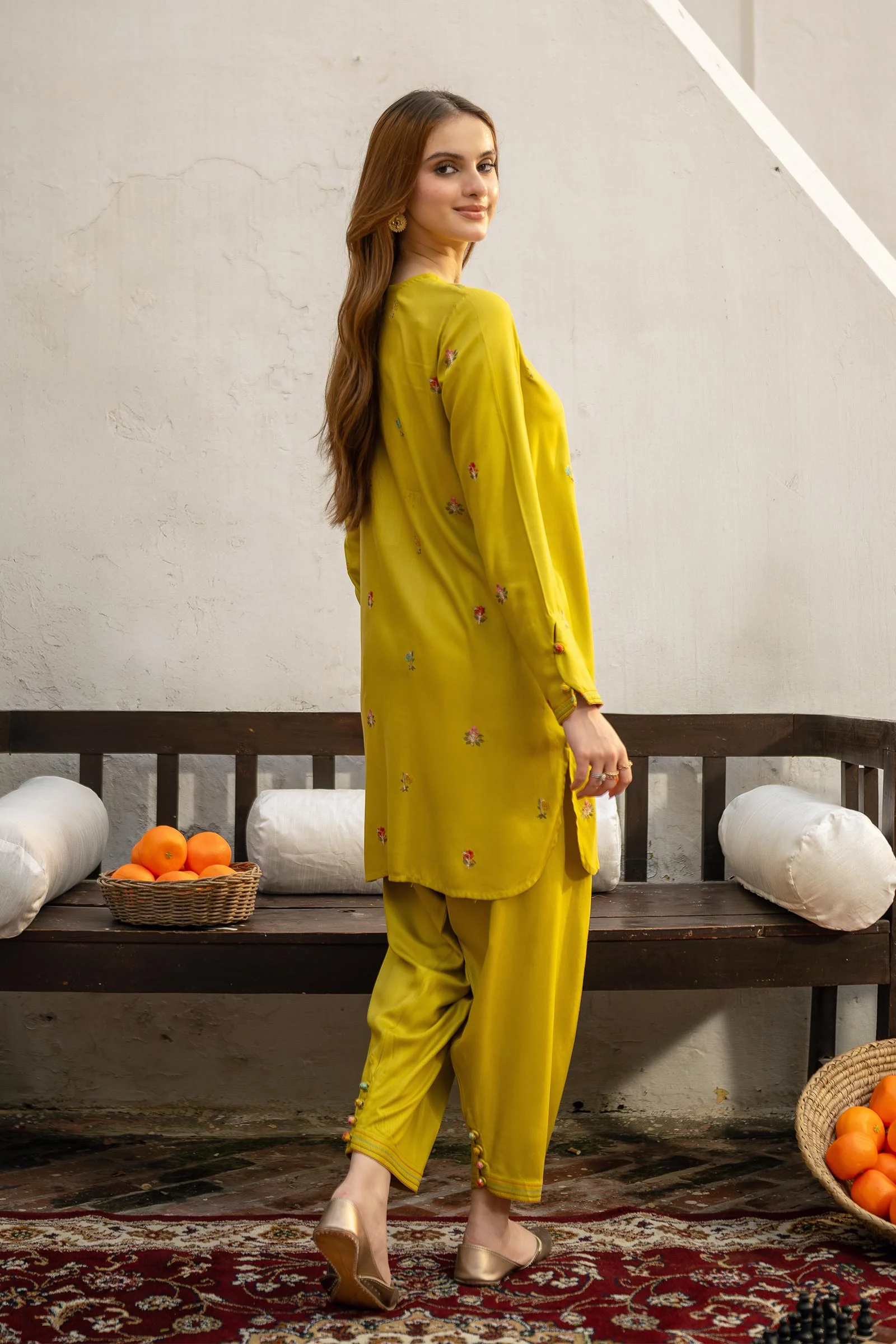 2 Pc Embroidered Twill Suit - Image 4