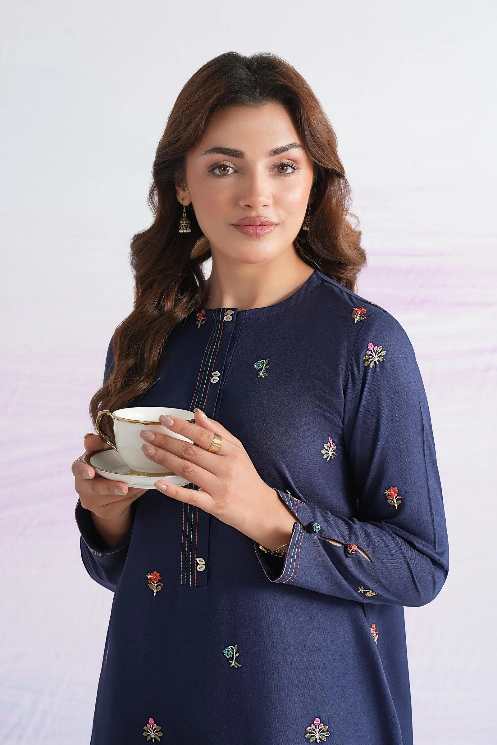 2 Pc Embroidered Twill Suit - Image 3
