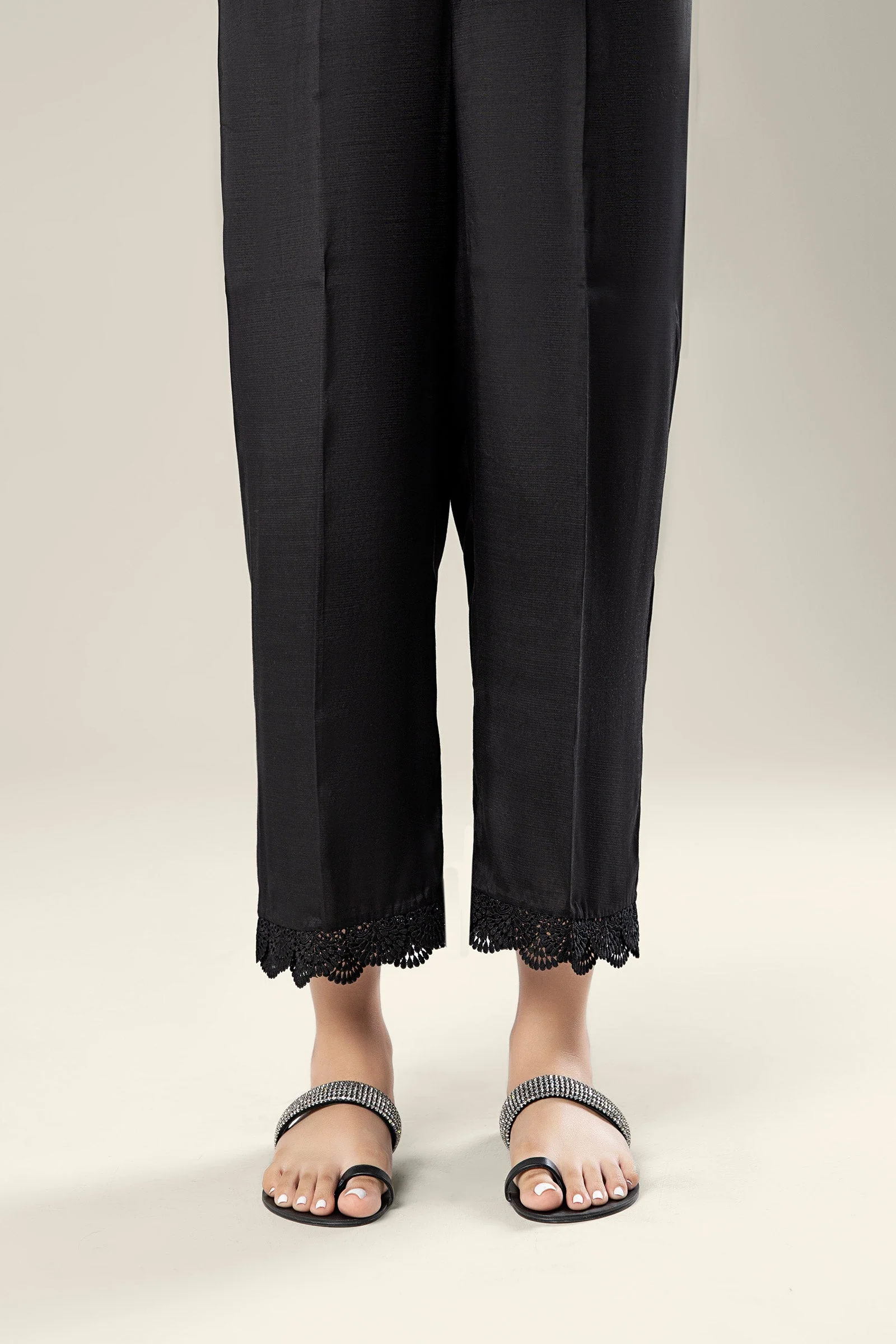 Dyed Raw Silk Trouser - Image 3