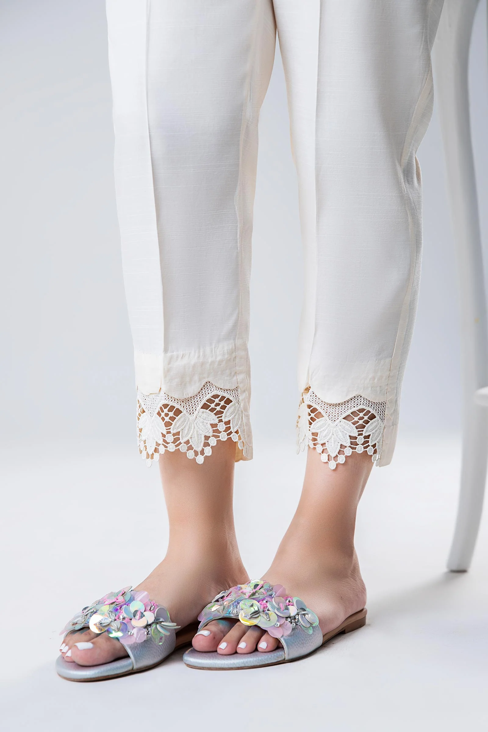 Dyed Raw Silk Trouser - Image 3