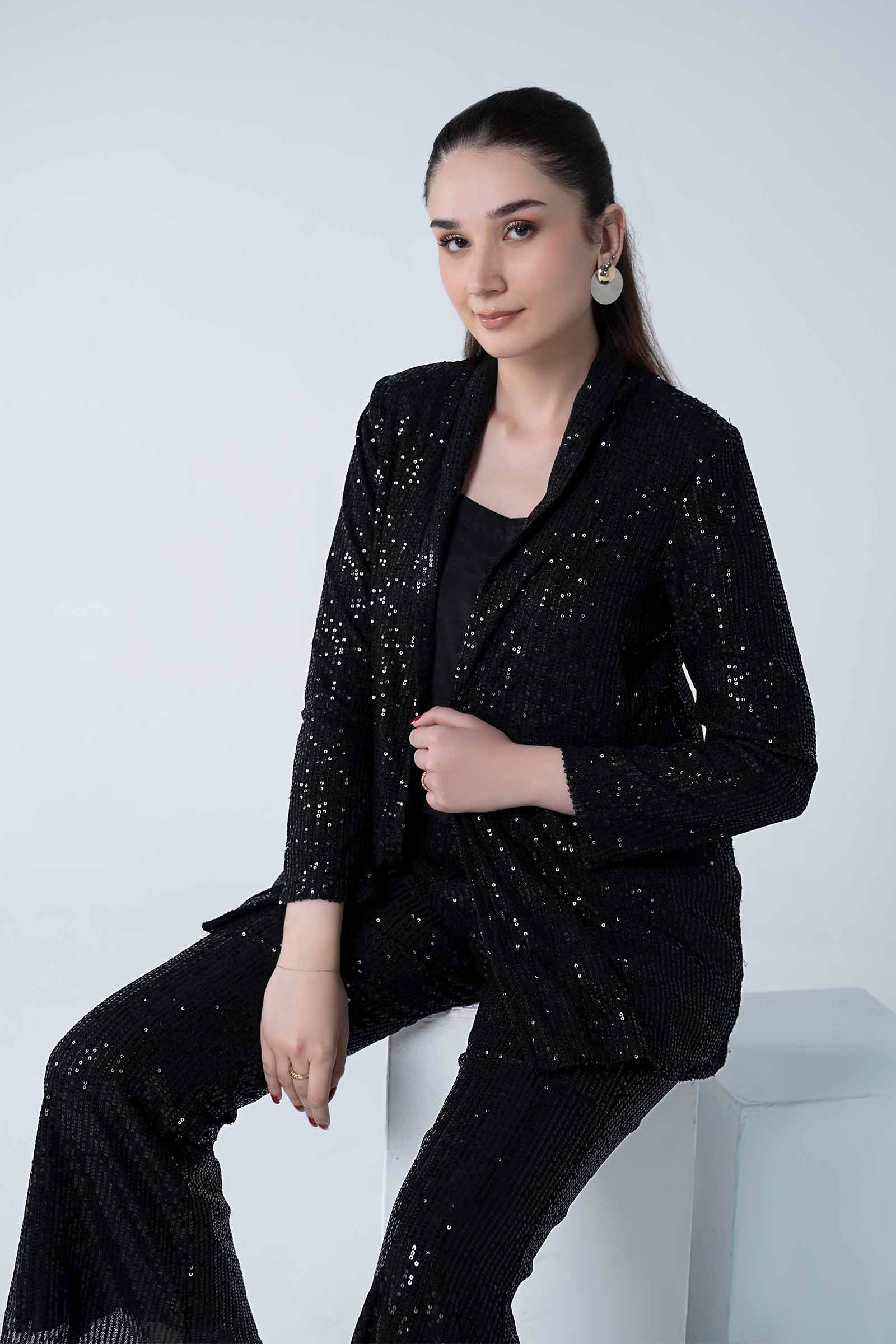 3 Pc Sequined Pantsuit - Image 2
