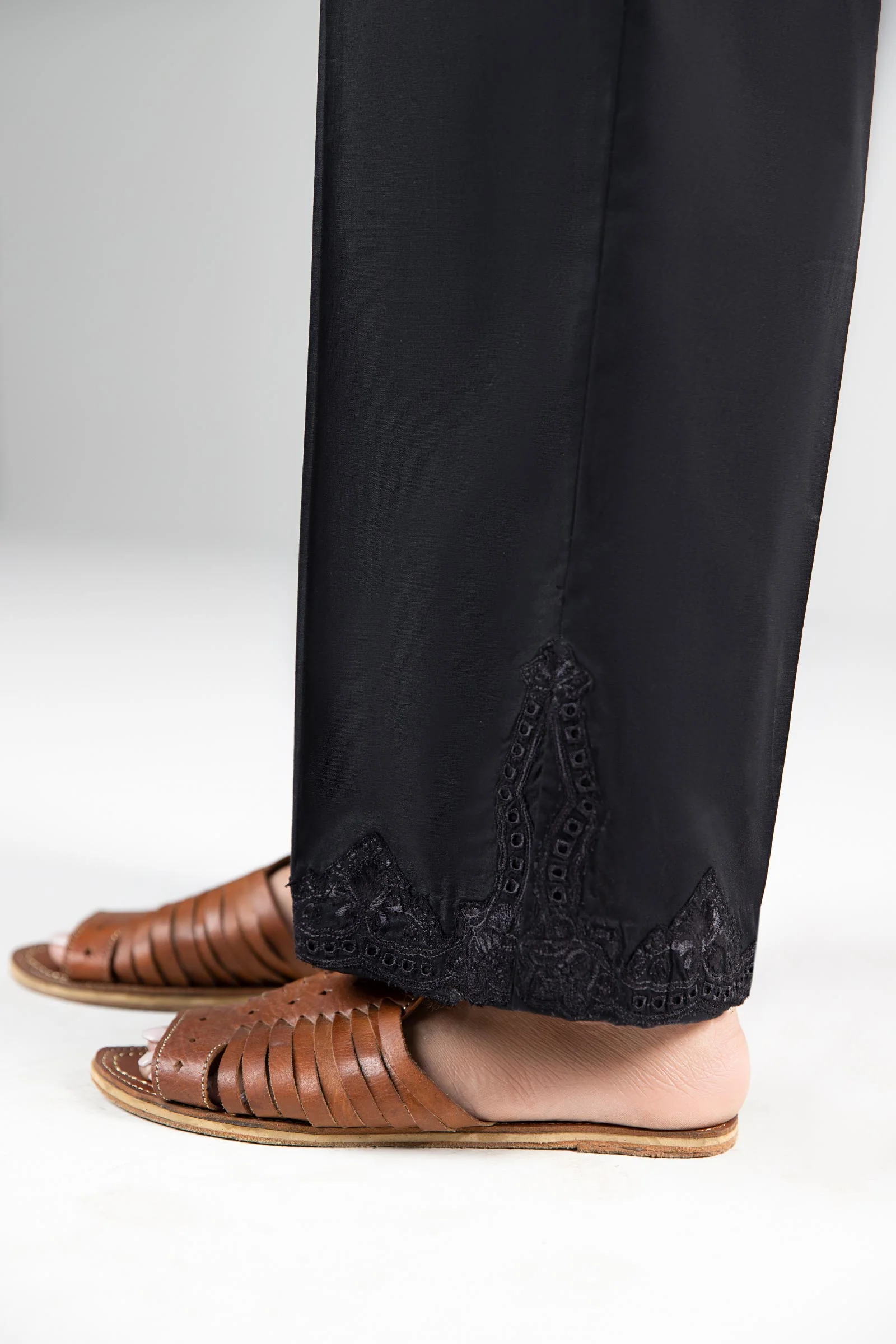 Embroidered Cambric Trouser - Image 2