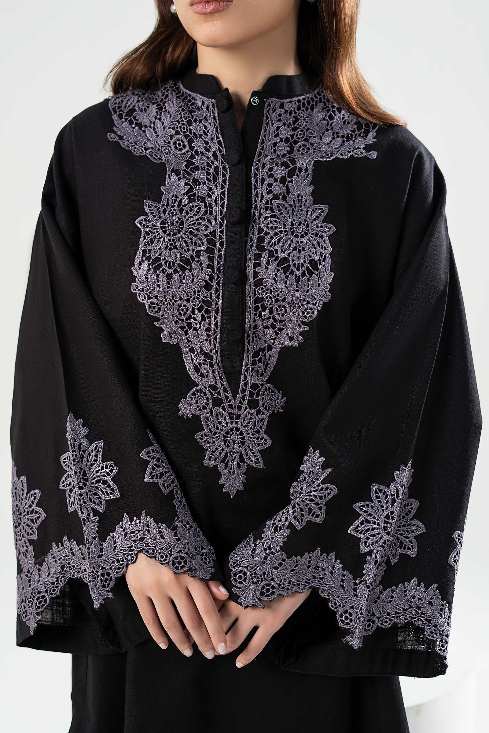 Embroidered Crosshatch Slub Shirt - Image 5
