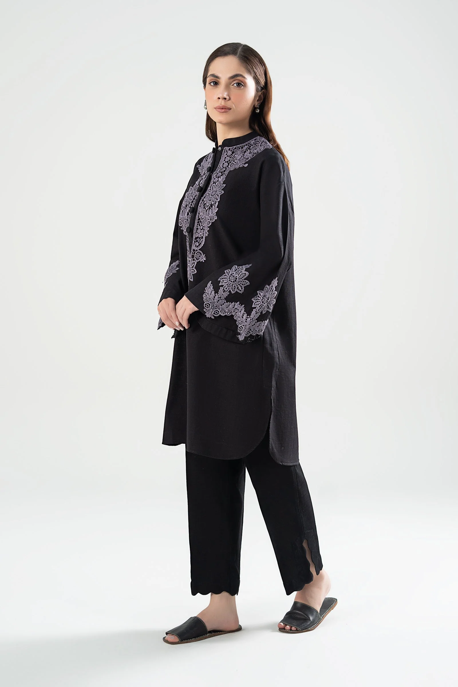 Embroidered Crosshatch Slub Shirt - Image 6