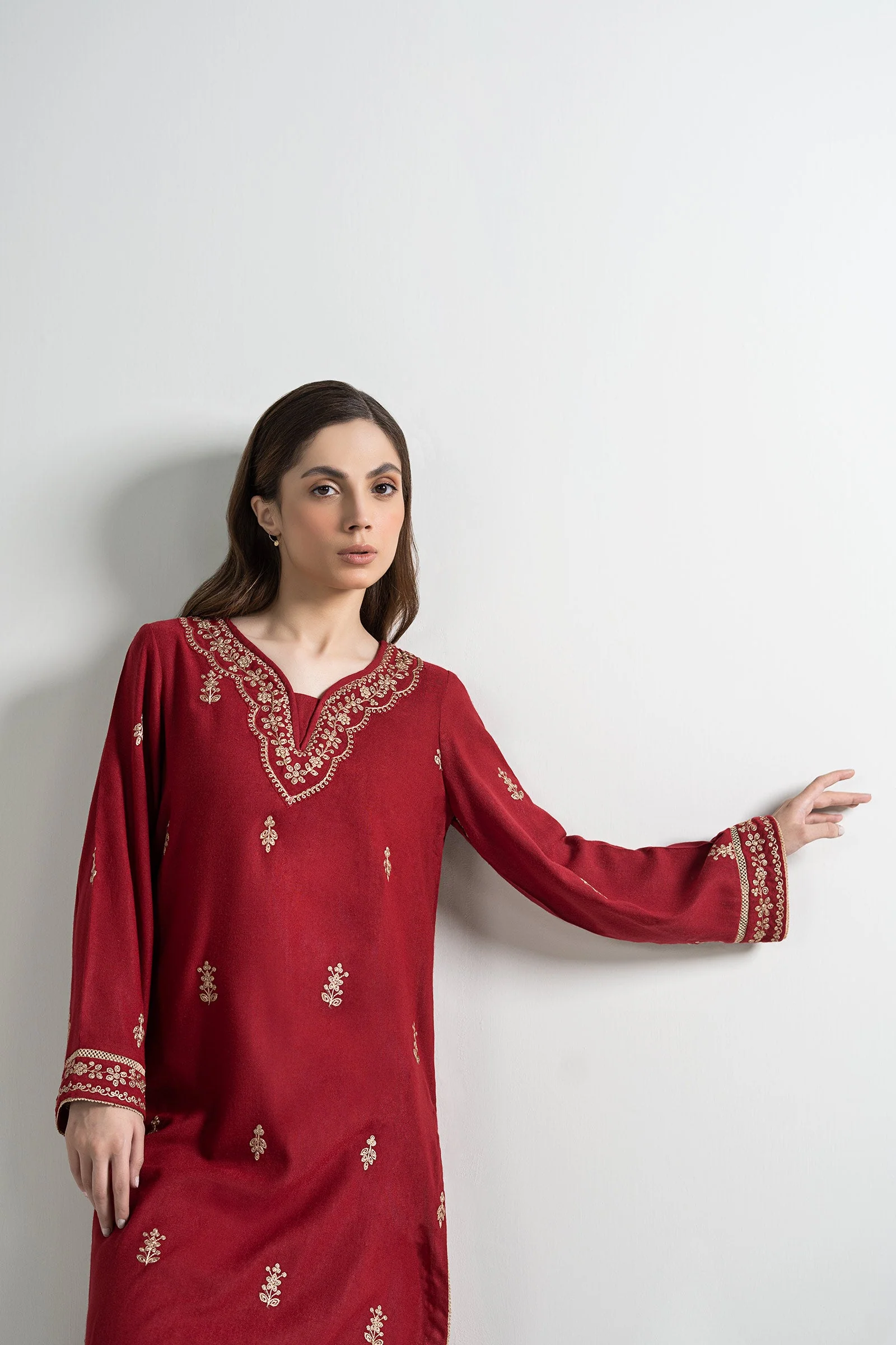 Embroidered Wool Shirt - Image 3