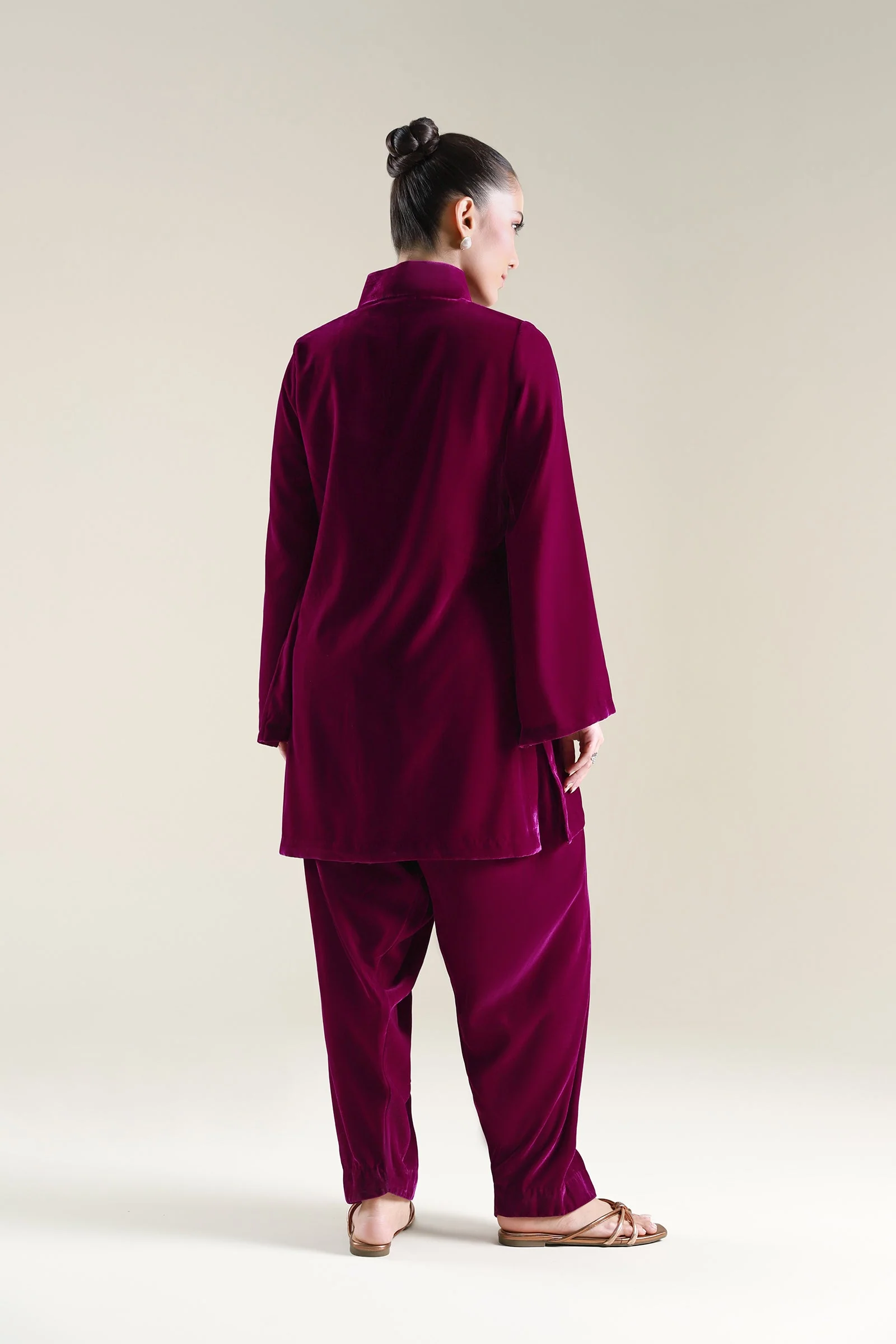 2 Pc Dyed Velvet Suit - Image 6