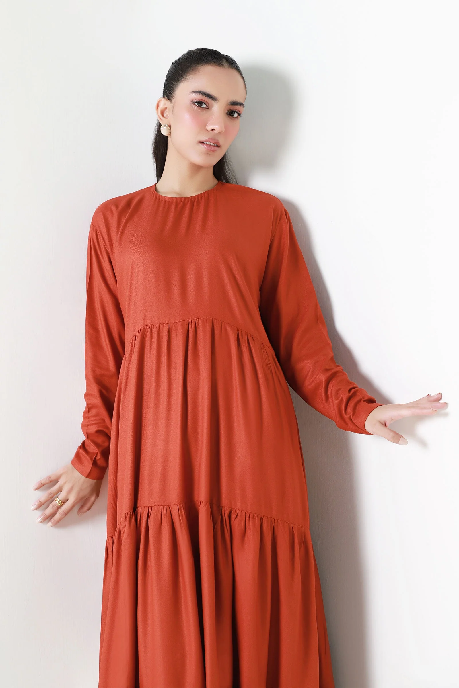 Dyed Twill Dress - Image 4