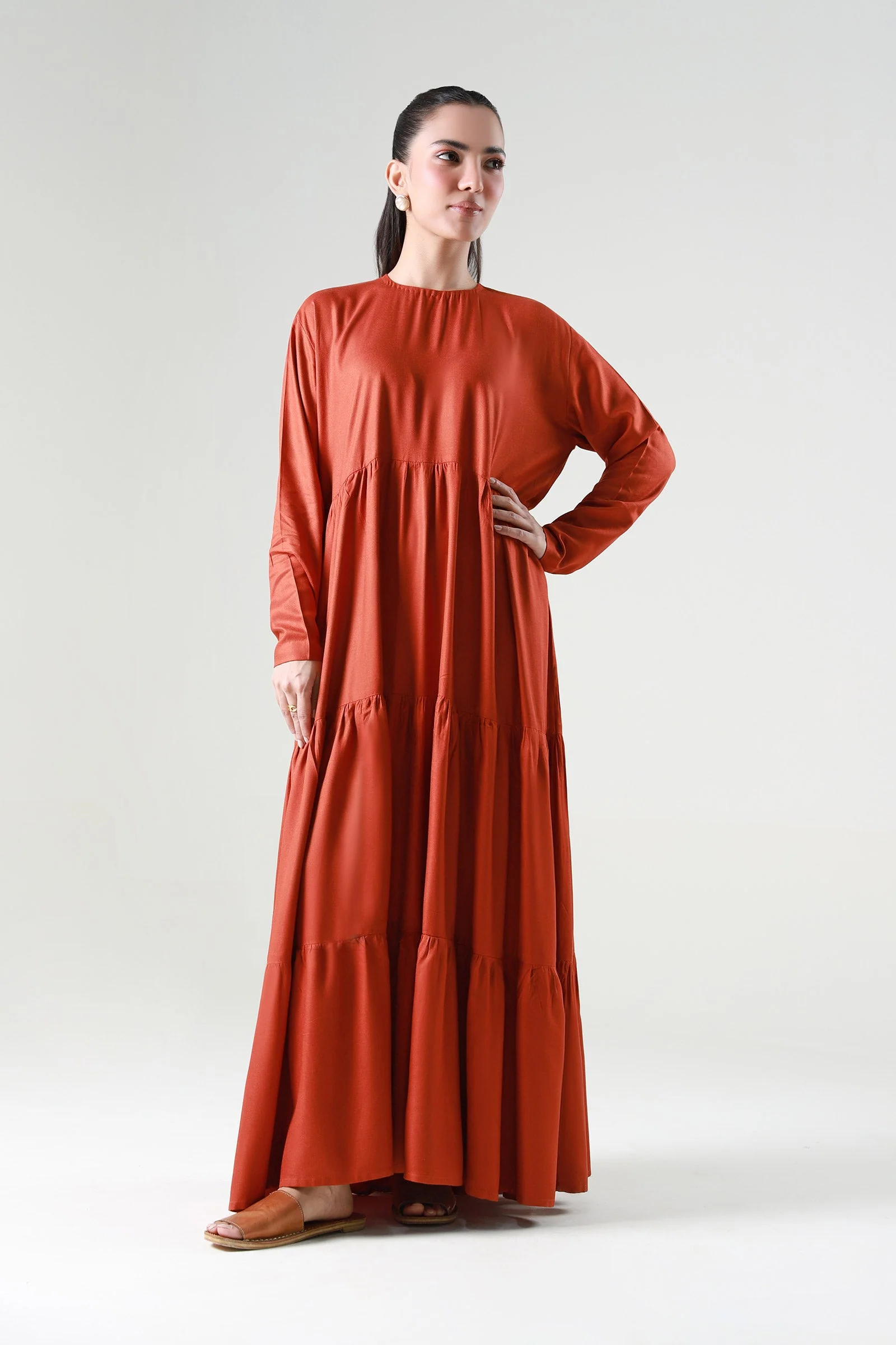 Dyed Twill Dress - Image 5