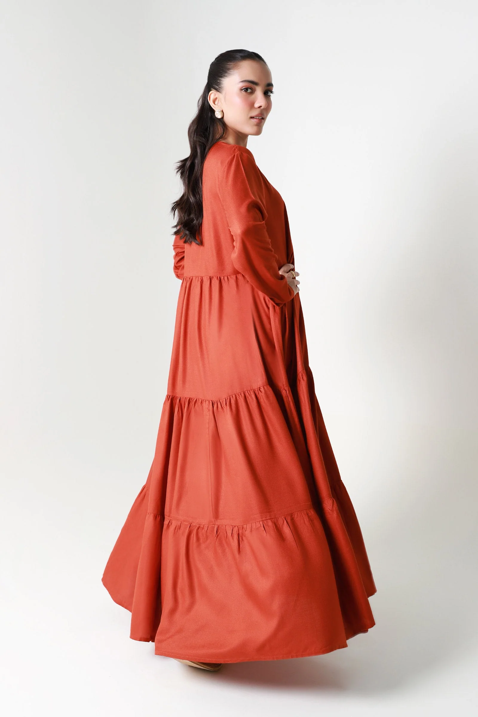 Dyed Twill Dress - Image 6