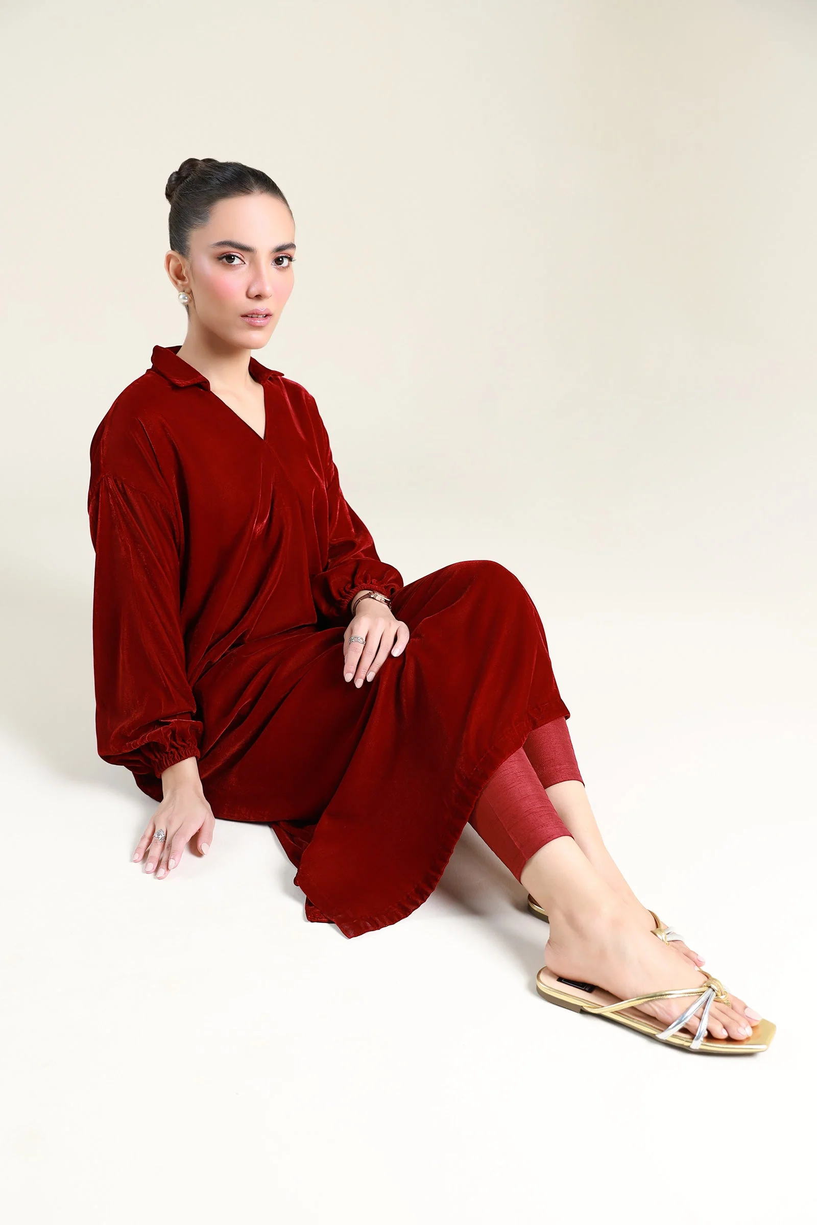 Dyed Velvet Shirt - Image 4