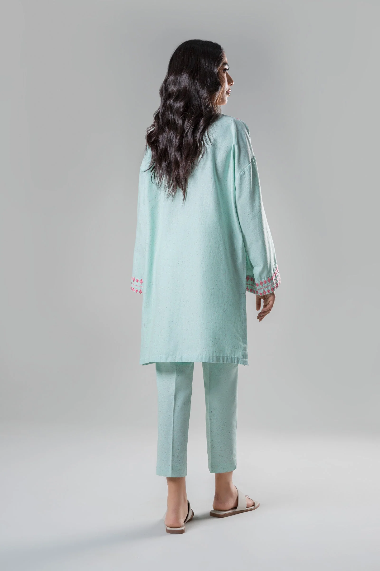 2 Pc Embroidered Neps Suit - Image 7