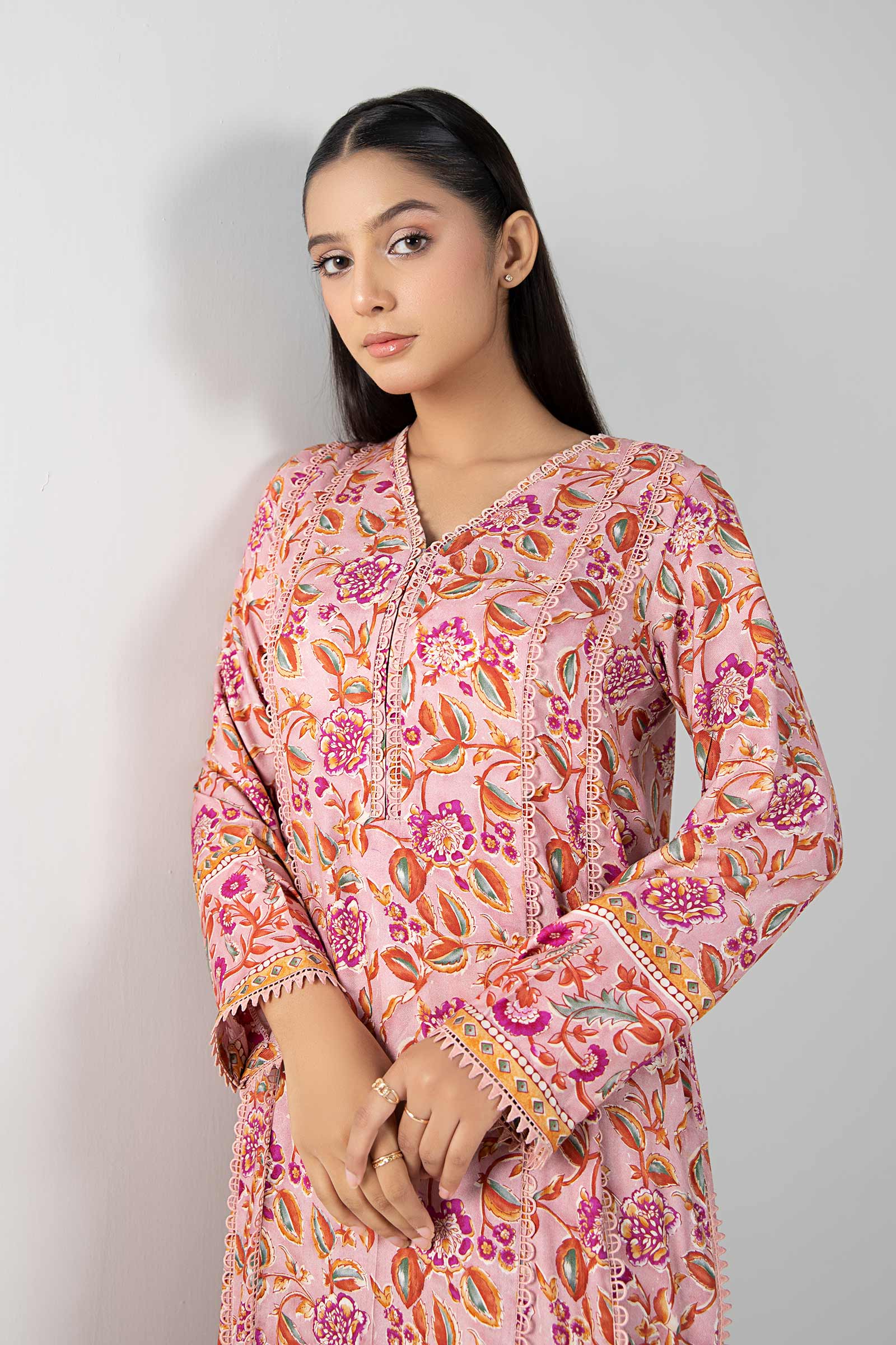 Printed Herringbone Shirt - Image 2