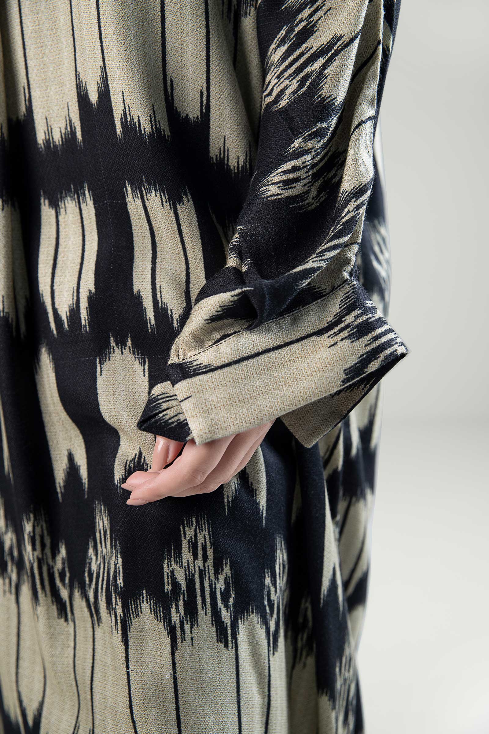 Printed Textured Linen Tunic - Image 6
